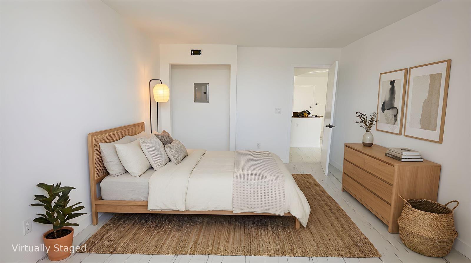Photo of 1600 Ocean  #4a, Hollywood, Florida, 33019 - Bedroom 2 Virtually Staged