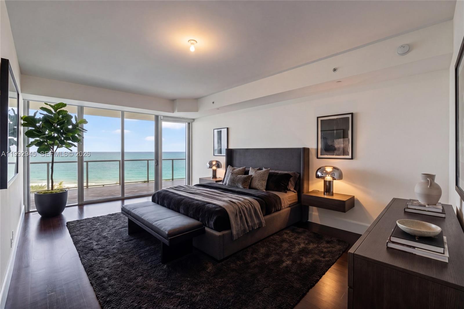 Photo of 9703 Collins Ave  #600, Bal Harbour, Florida, 33154 - A staged option for the Primary Bedroom