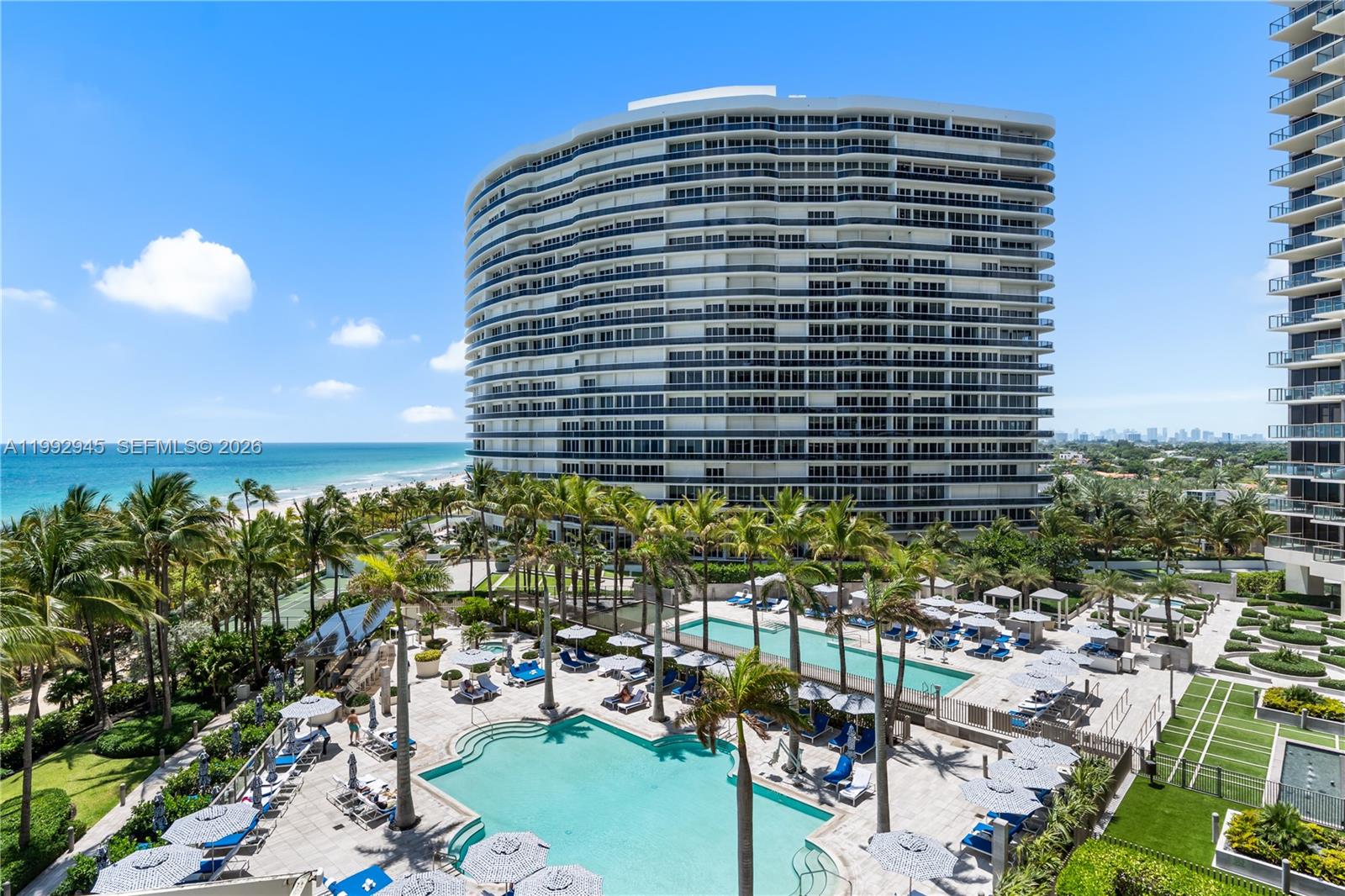 Photo of 9703 Collins Ave  #600, Bal Harbour, Florida, 33154 - South Pool