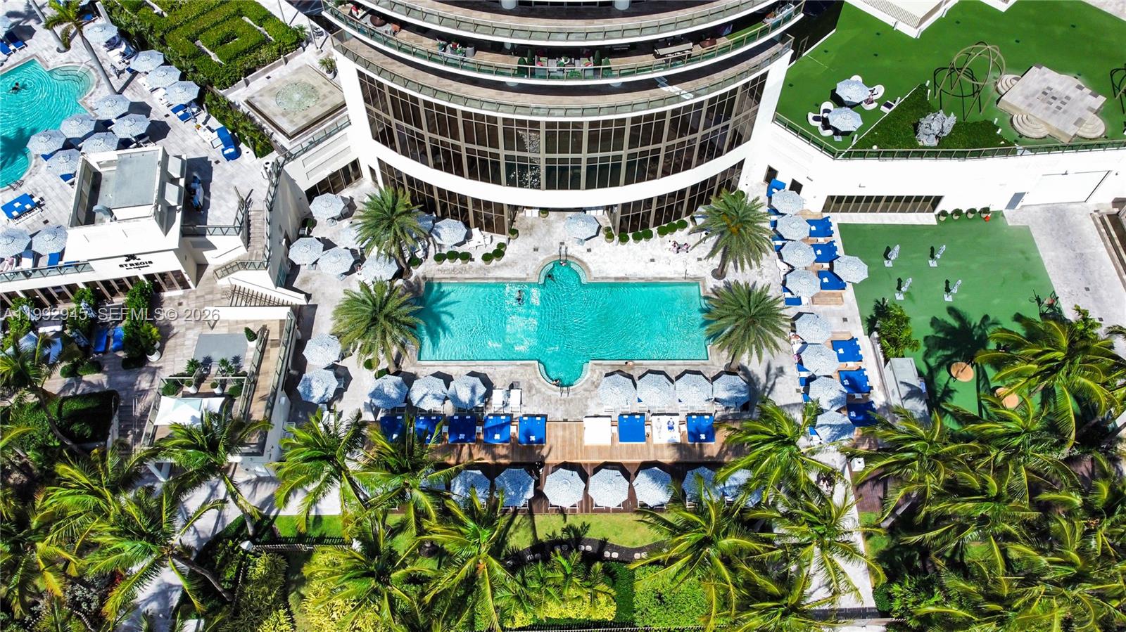 Photo of 9703 Collins Ave  #600, Bal Harbour, Florida, 33154 - Swimming pool and Front Yard