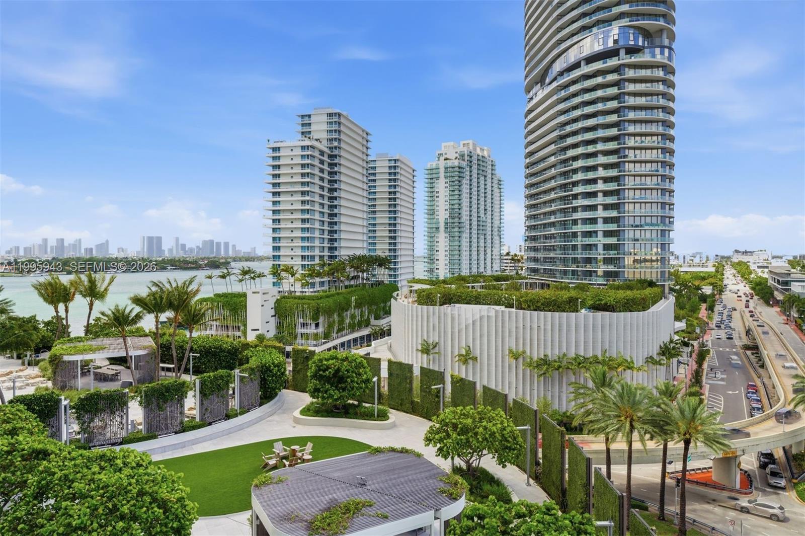 Photo of 450 Alton Rd  #910, Miami Beach, Florida, 33139 - View from balcony - North