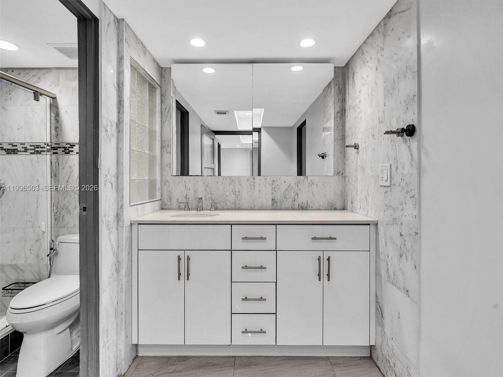 Photo of #521, Aventura, Florida, 33180 - Spacious vanity area with separate shower and toilet room