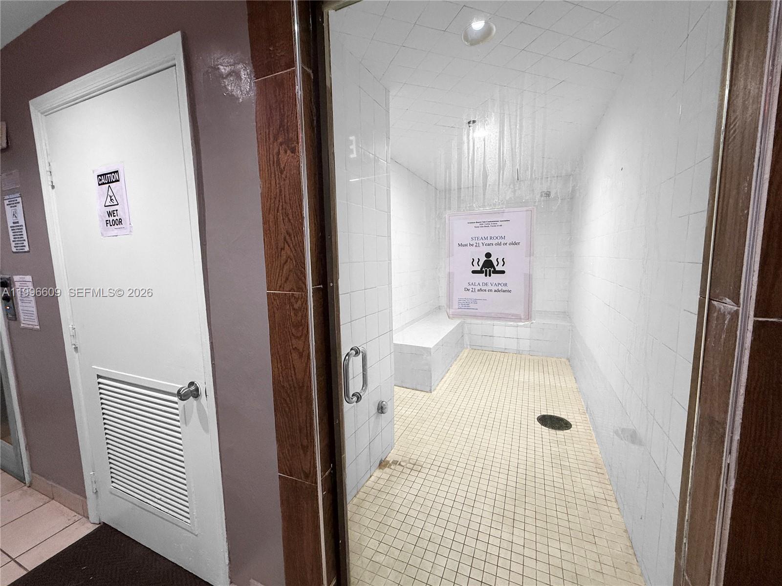 Photo of 19201 Collins Ave  #623, Sunny Isles Beach, Florida, 33160 - Steam room located inside the gym