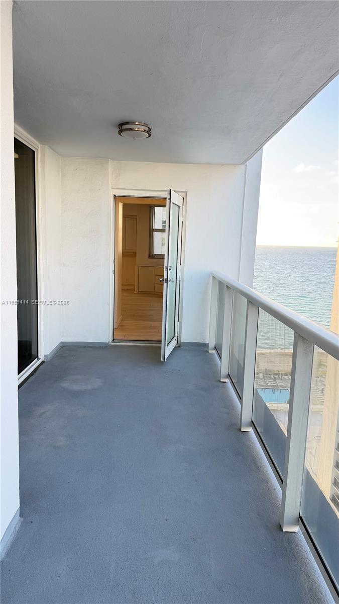 Photo of 1880 Ocean Dr  #TS706, Hallandale Beach, Florida, 33009 - Balcony door from Primary Bedroom