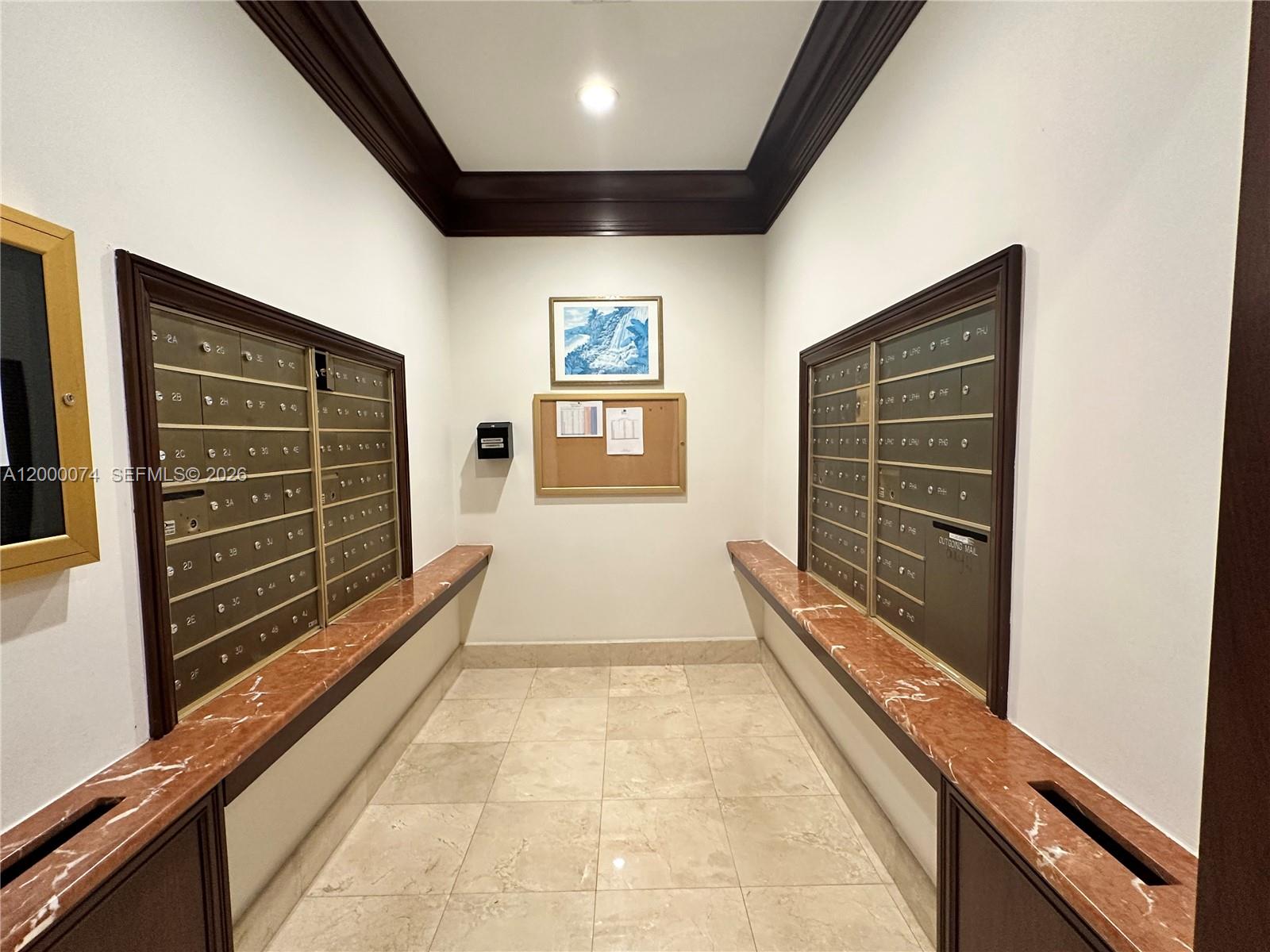 Photo of 8925 Collins Ave  #2J, Surfside, Florida, 33154 - Mail box area