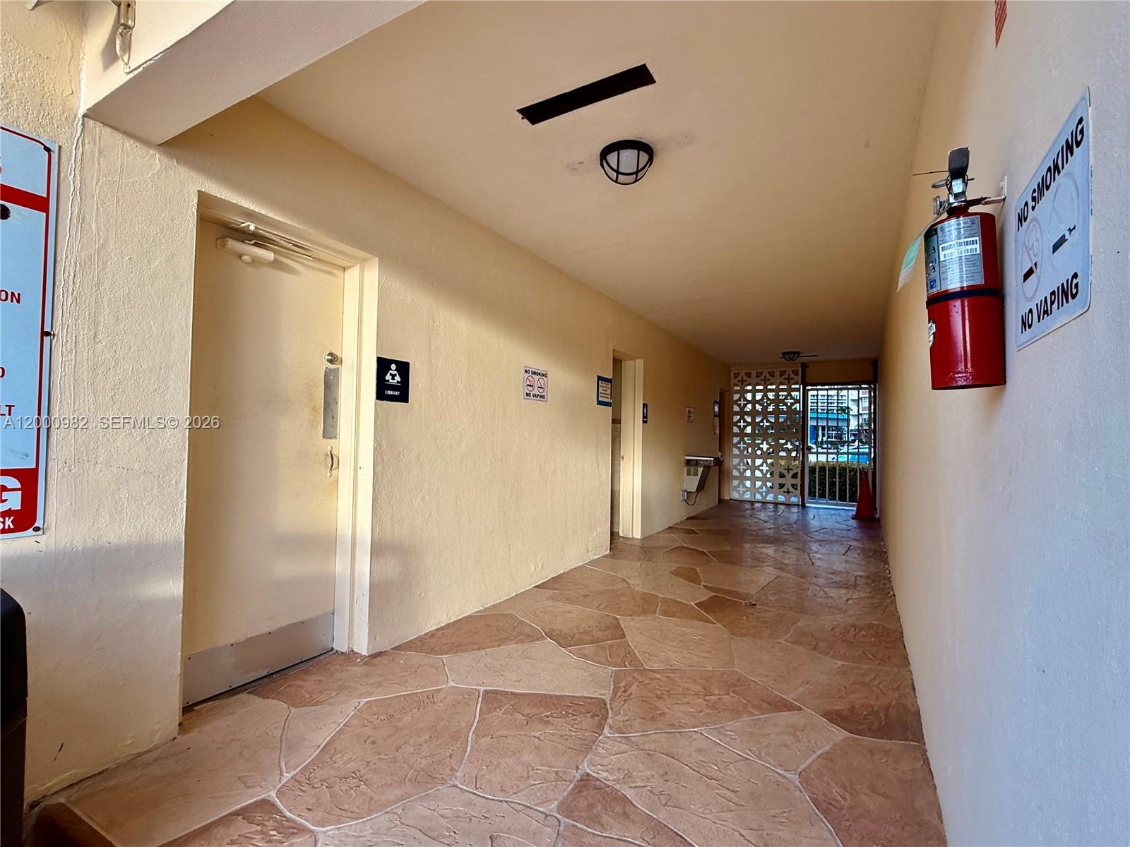 Photo of 1825 Ocean Dr #614, Hallandale Beach, Florida, 33009 - restrooms in pool area