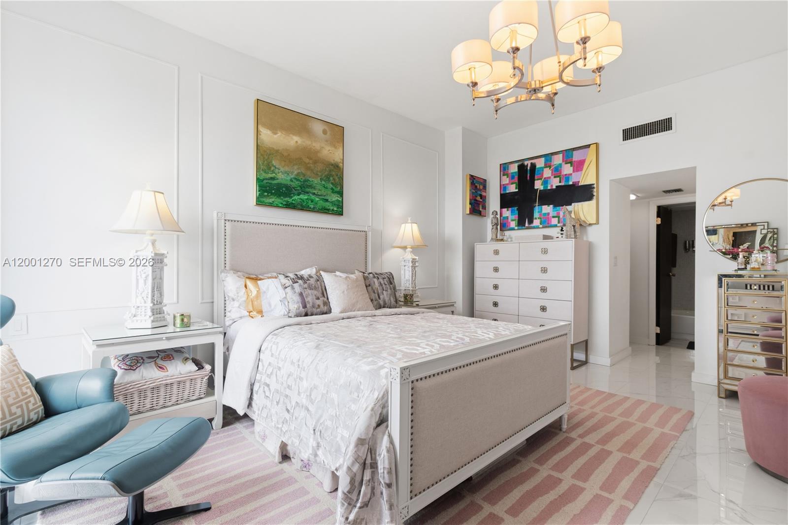 Photo of 20301 Country Club Dr  #PH24, Aventura, Florida, 33180 - Spacious primary bedroom with high ceilings and natural light