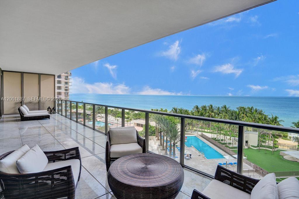 Photo of 9705 Collins Ave  #702N, Bal Harbour, Florida, 33154 - East Balcony