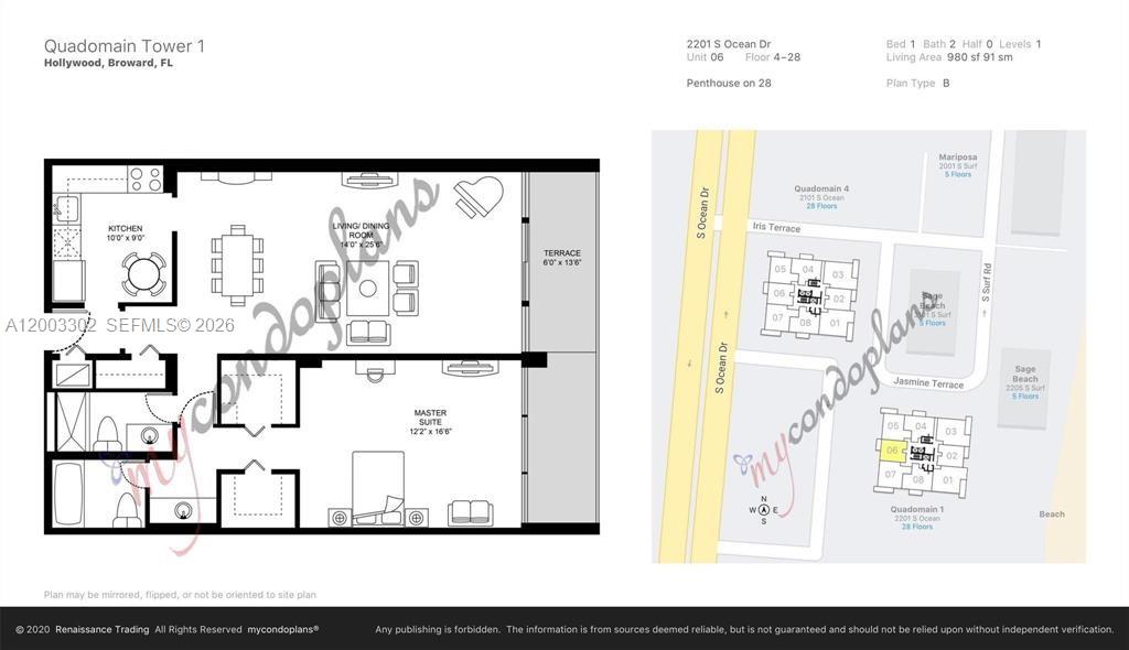 Photo of 2201 Ocean Dr  #1706(availbale now), Hollywood, Florida, 33019 - 