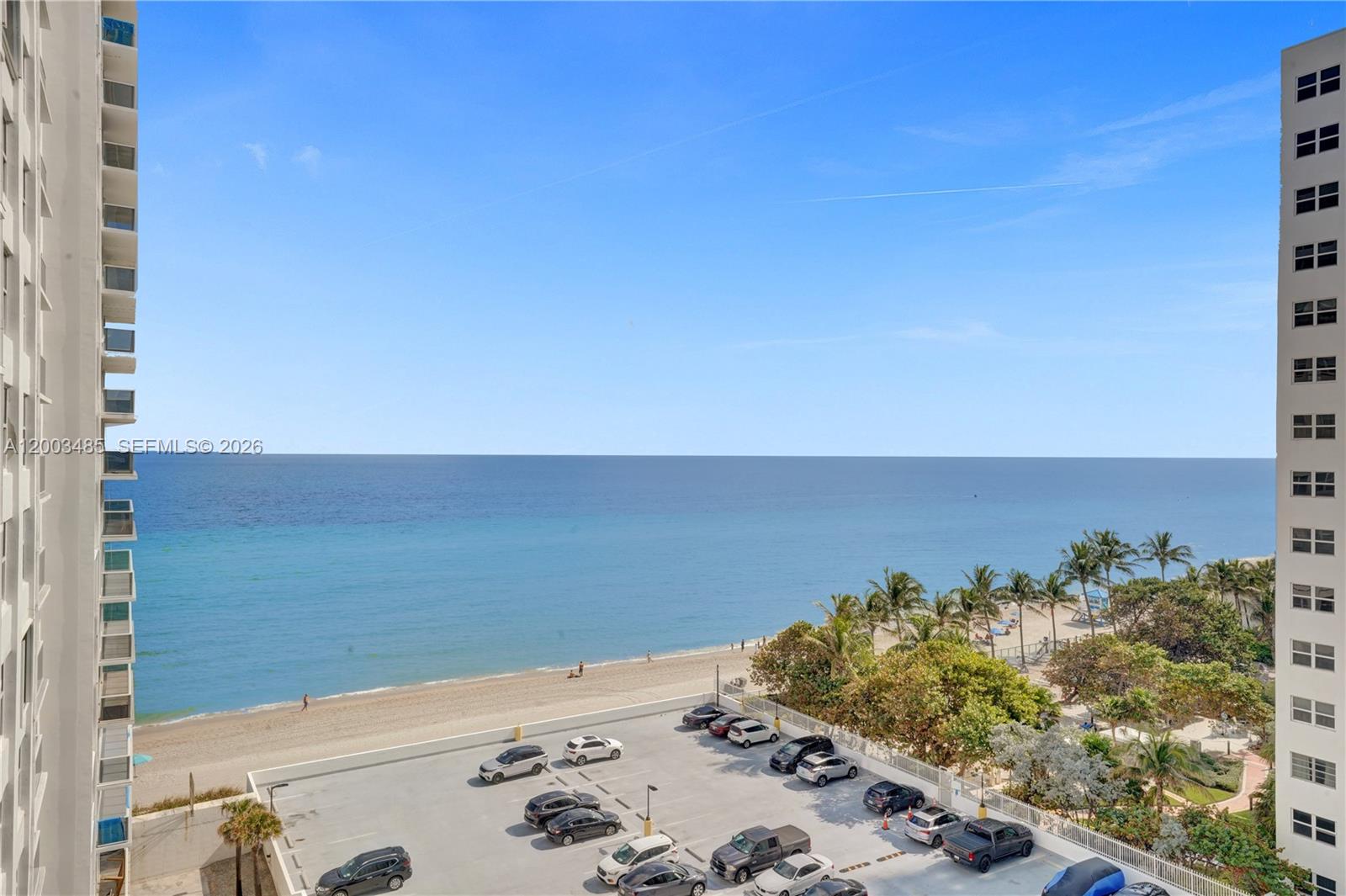 Photo of 2751 Ocean Dr  #908S, Hollywood, Florida, 33019 - Side view of ocean from the unit