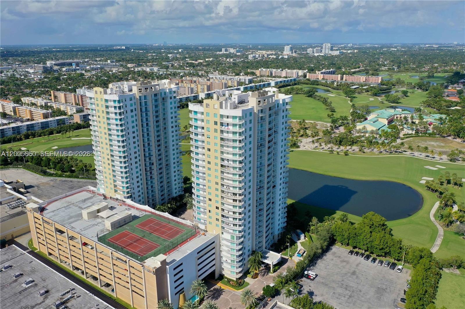 Photo of 1745 Hallandale Beach Blvd  #301W, Hallandale Beach, Florida, 33009 - Exterior Front Aerial Picture