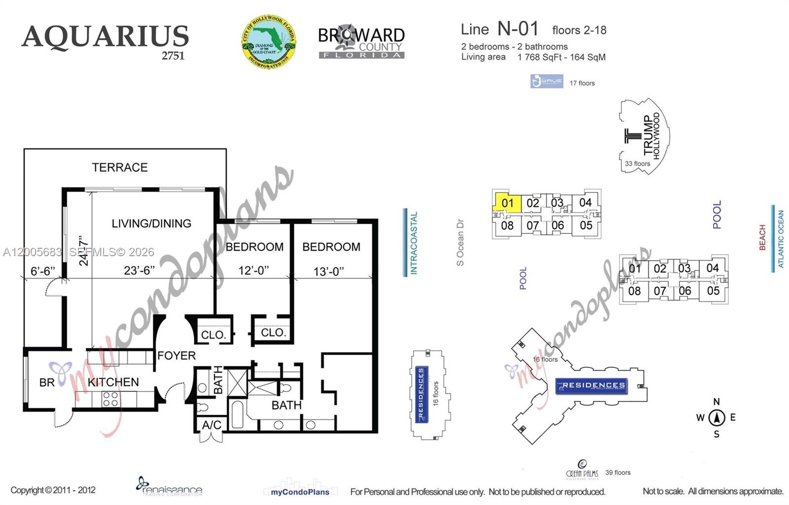 Photo of 2751 Ocean Dr  #701N, Hollywood, Florida, 33019 - 