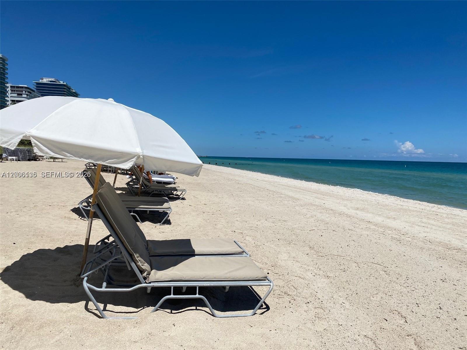 Photo of 9801 Collins Ave  #14D, Bal Harbour, Florida, 33154 - Beach with beach services