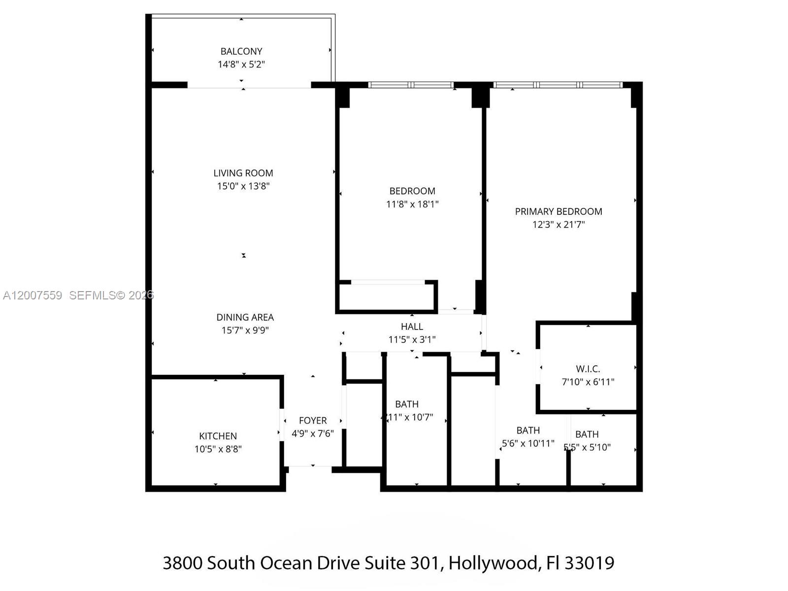 Photo of 3800 Ocean Dr  #301, Hollywood, Florida, 33019 - 