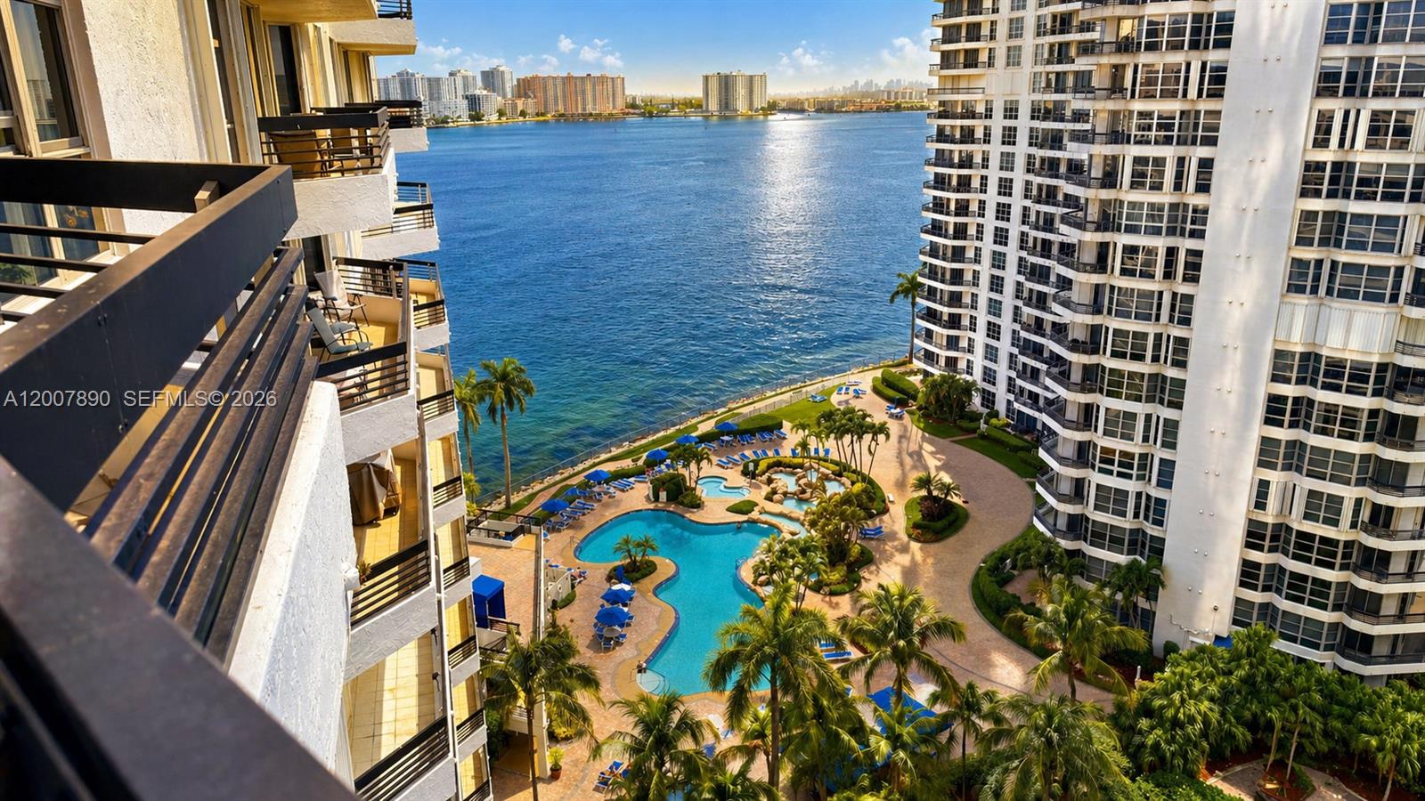 Photo of 19195 36th Ct  #1503, Aventura, Florida, 33180 - from the balcony