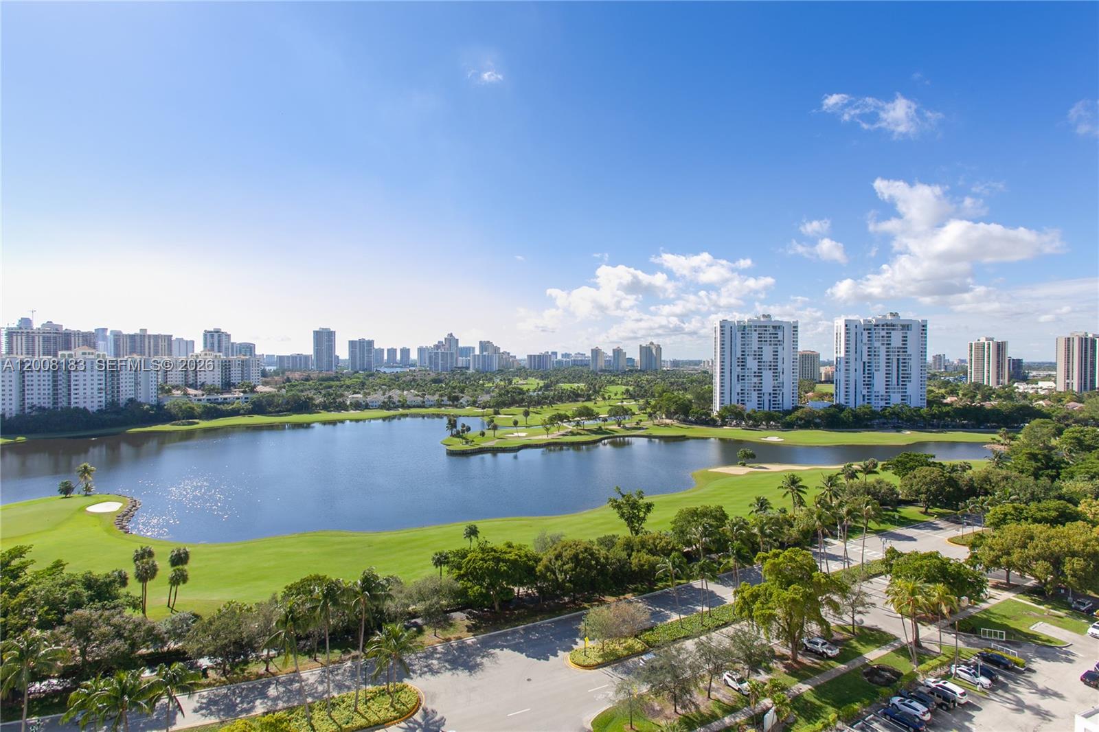 Photo of 3675 Country Club Dr  #410, Aventura, Florida, 33180 - Don Soffer 5K Exercise Path around golf course across the street