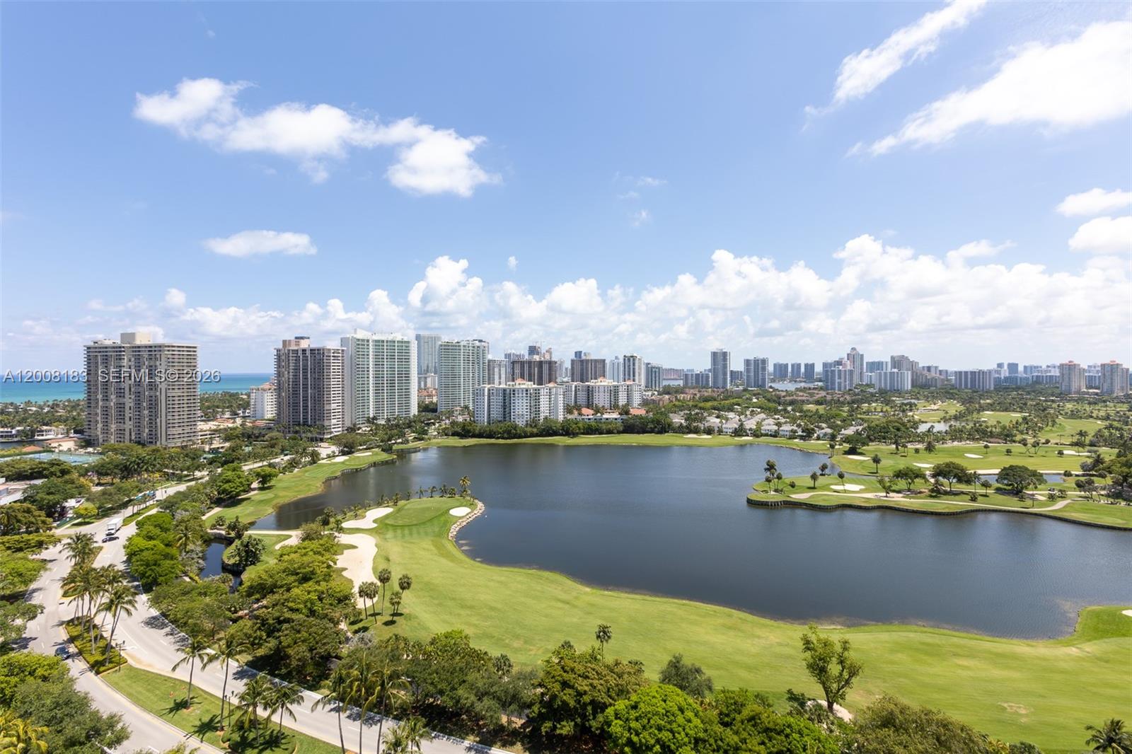 Photo of 3675 Country Club Dr  #410, Aventura, Florida, 33180 - Don Soffer 5K Exercise Path around golf course across the street