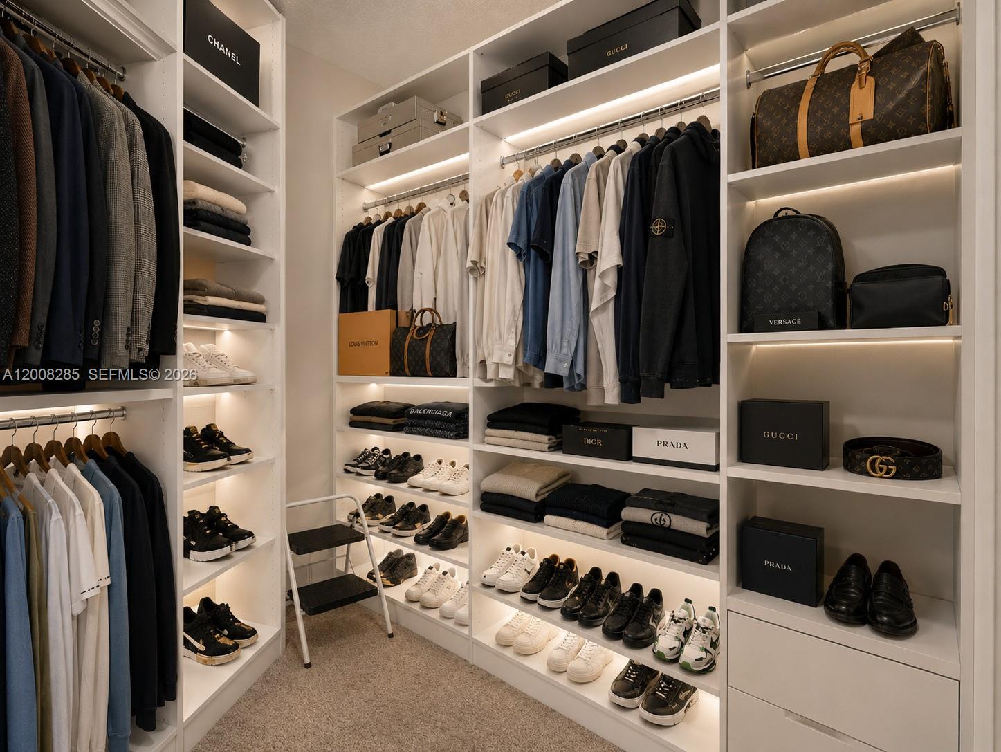 Photo of 3640 Yacht Club Dr  #1602, Aventura, Florida, 33180 - Main Closet Staged only Clothing