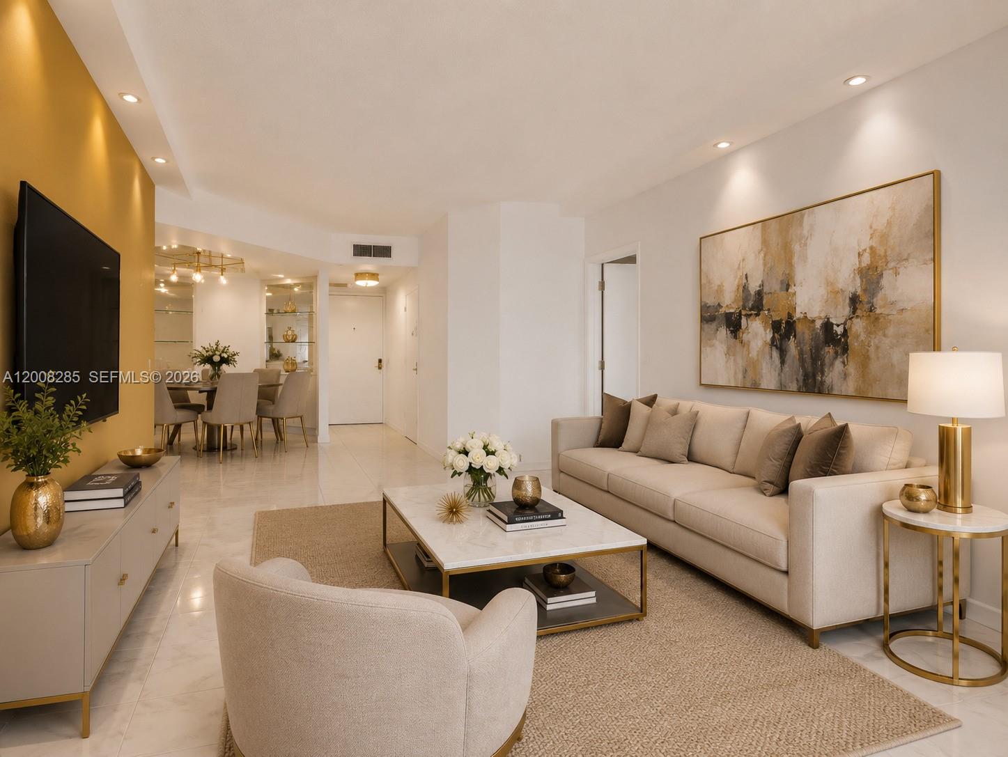 Photo of 3640 Yacht Club Dr  #1602, Aventura, Florida, 33180 - Virtually Staged.Only Furniture & Ornaments