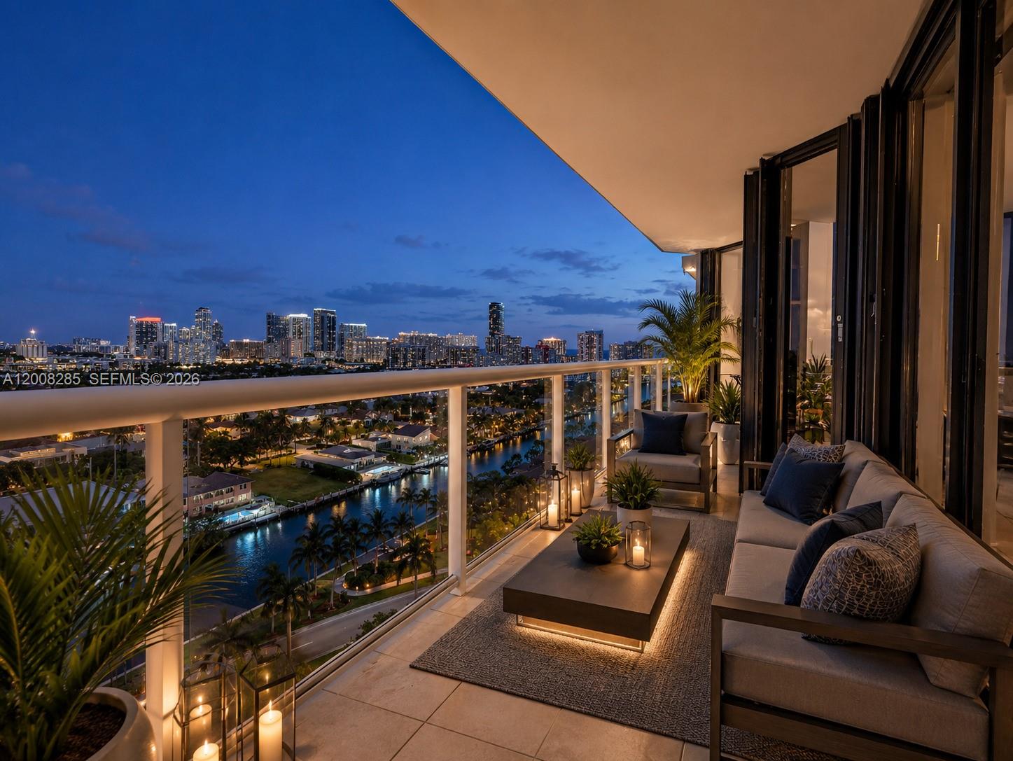 Photo of 3640 Yacht Club Dr  #1602, Aventura, Florida, 33180 - Virtually Staged.Only Furniture & Ornaments