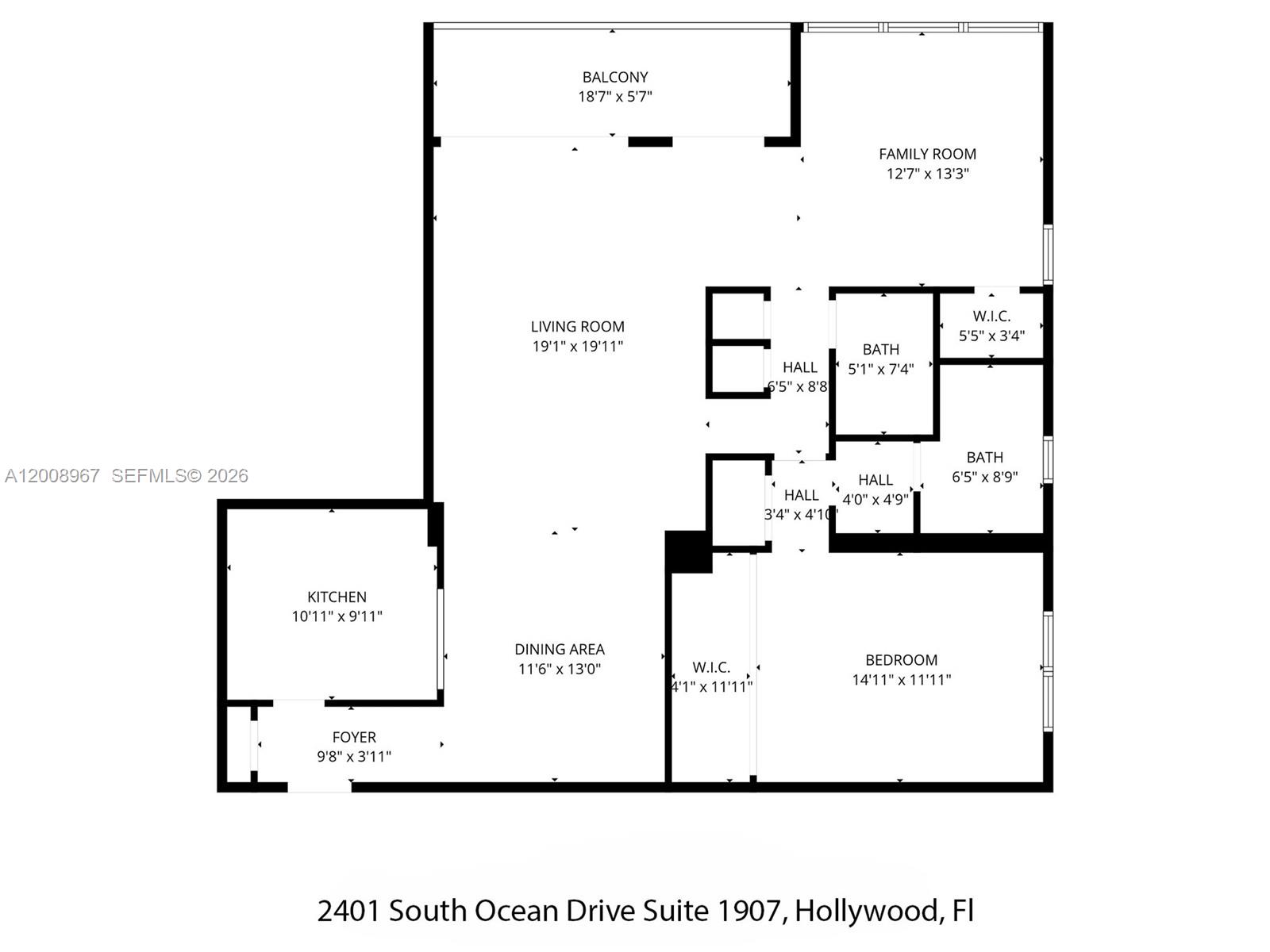 Photo of 2401 Ocean Dr  #1907, Hollywood, Florida, 33019 - 