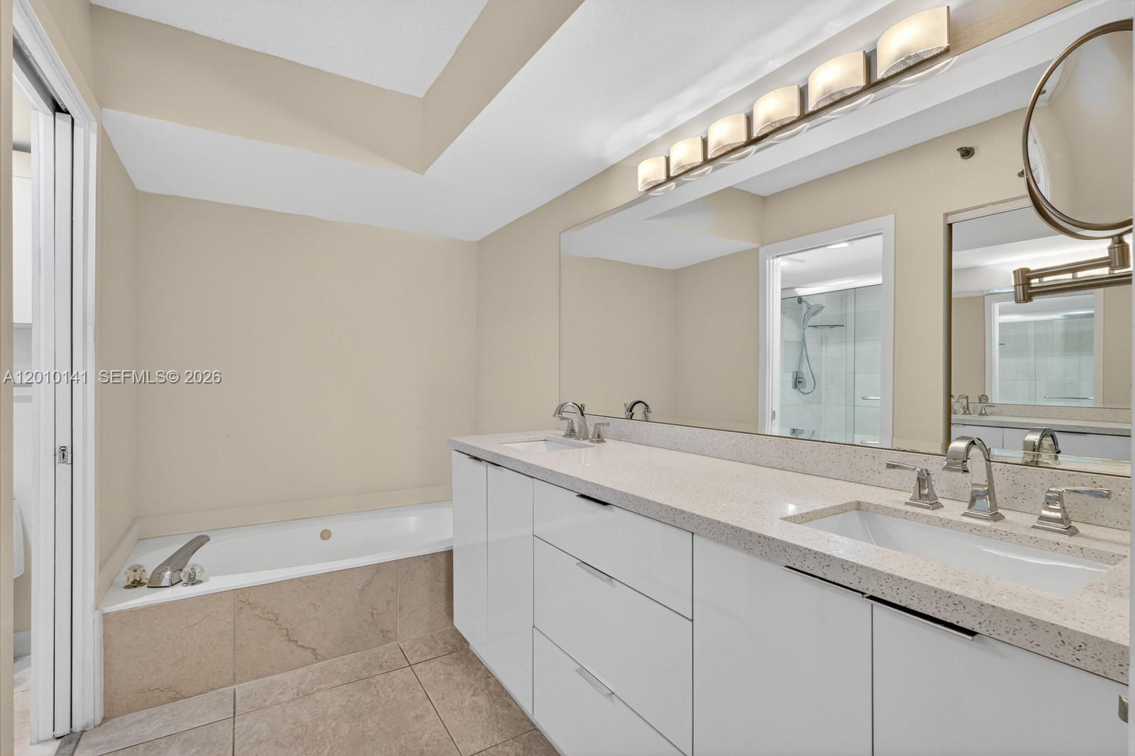 Photo of 3500 Mystic Pointe Dr  #302, Aventura, Florida, 33180 - Master Bathroom