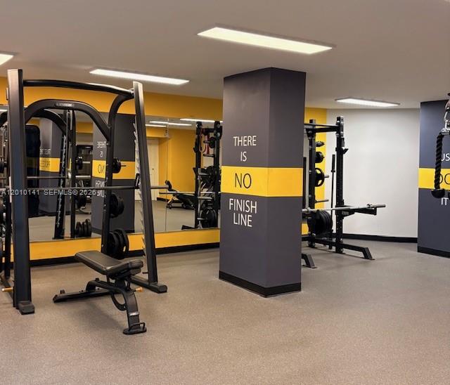 Photo of 3500 Mystic Pointe Dr  #302, Aventura, Florida, 33180 - Second floor gym