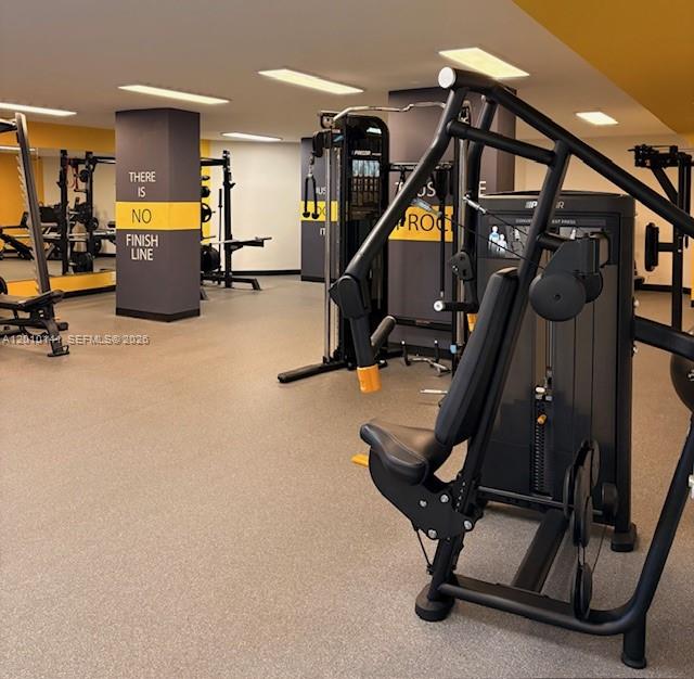 Photo of 3500 Mystic Pointe Dr  #302, Aventura, Florida, 33180 - Second floor gym