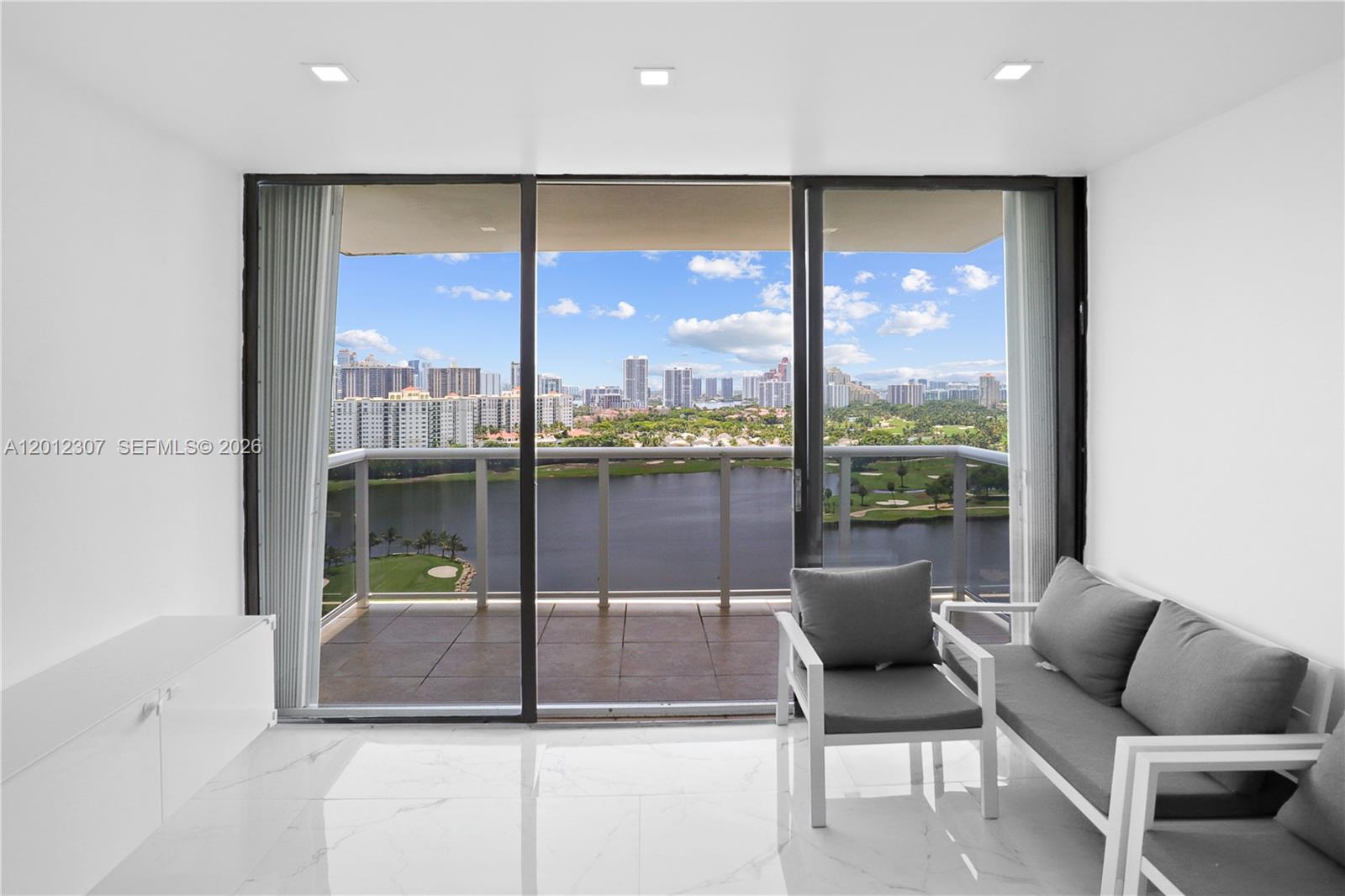 Photo of 3675 Country Club Dr #2008, Aventura, Florida, 33180 - Living Room w/ View