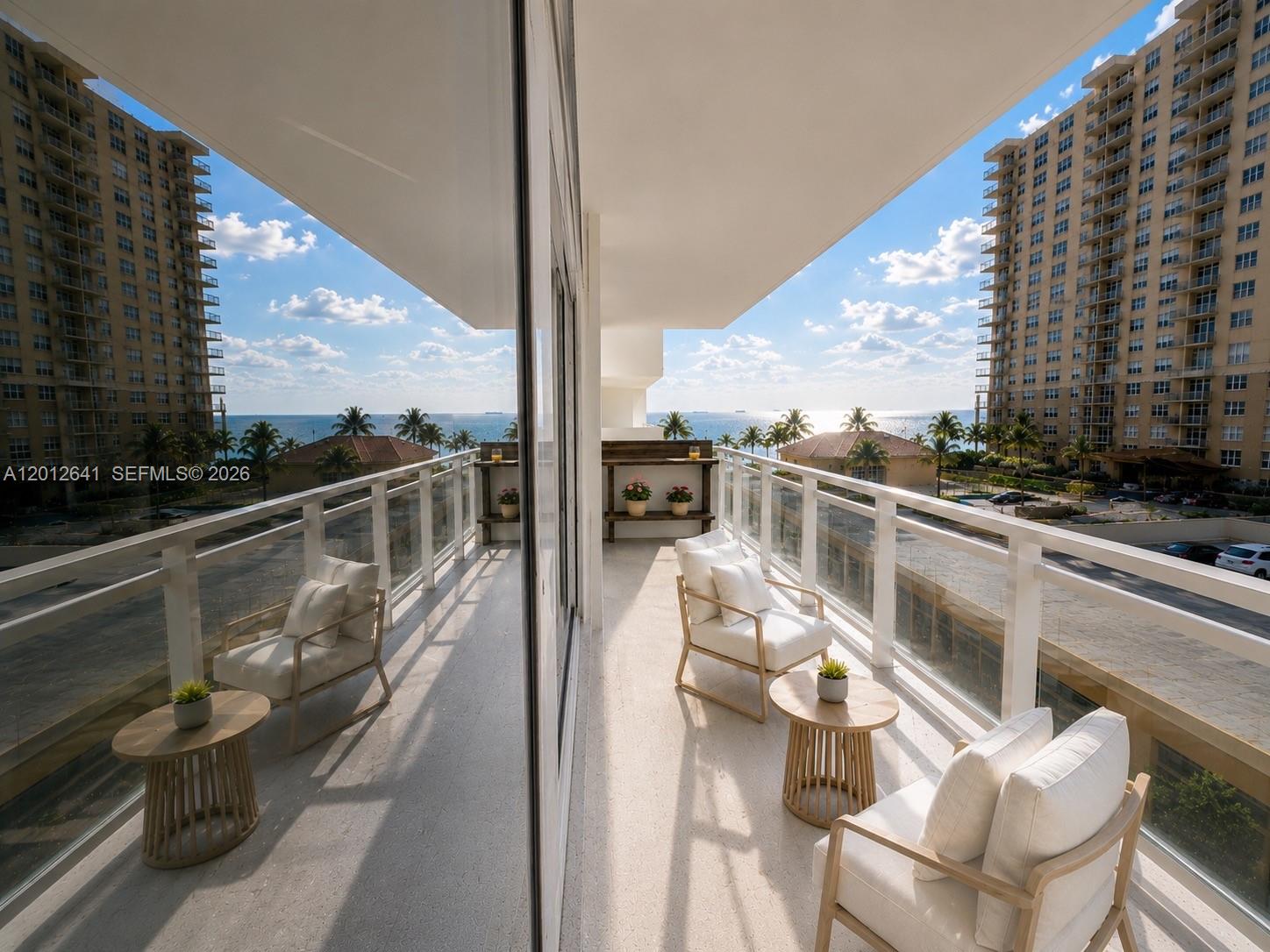 Photo of 2030 Ocean Dr  #309, Hallandale Beach, Florida, 33009 - SOUTHERN EXPOSURE DELUXE PLUS+SIZED FULL SUNNY TERRACE OCEANSIDE LOCATION VIEWS