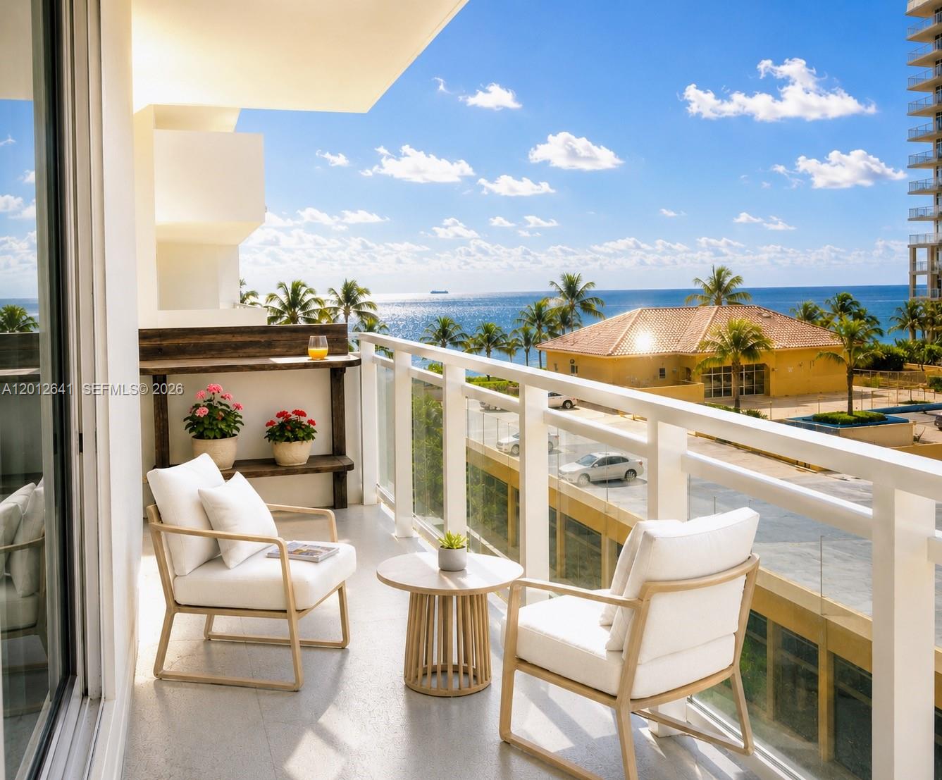Photo of 2030 Ocean Dr  #309, Hallandale Beach, Florida, 33009 - SOUTH EASTERN ELEVATED TERRACE VIEW