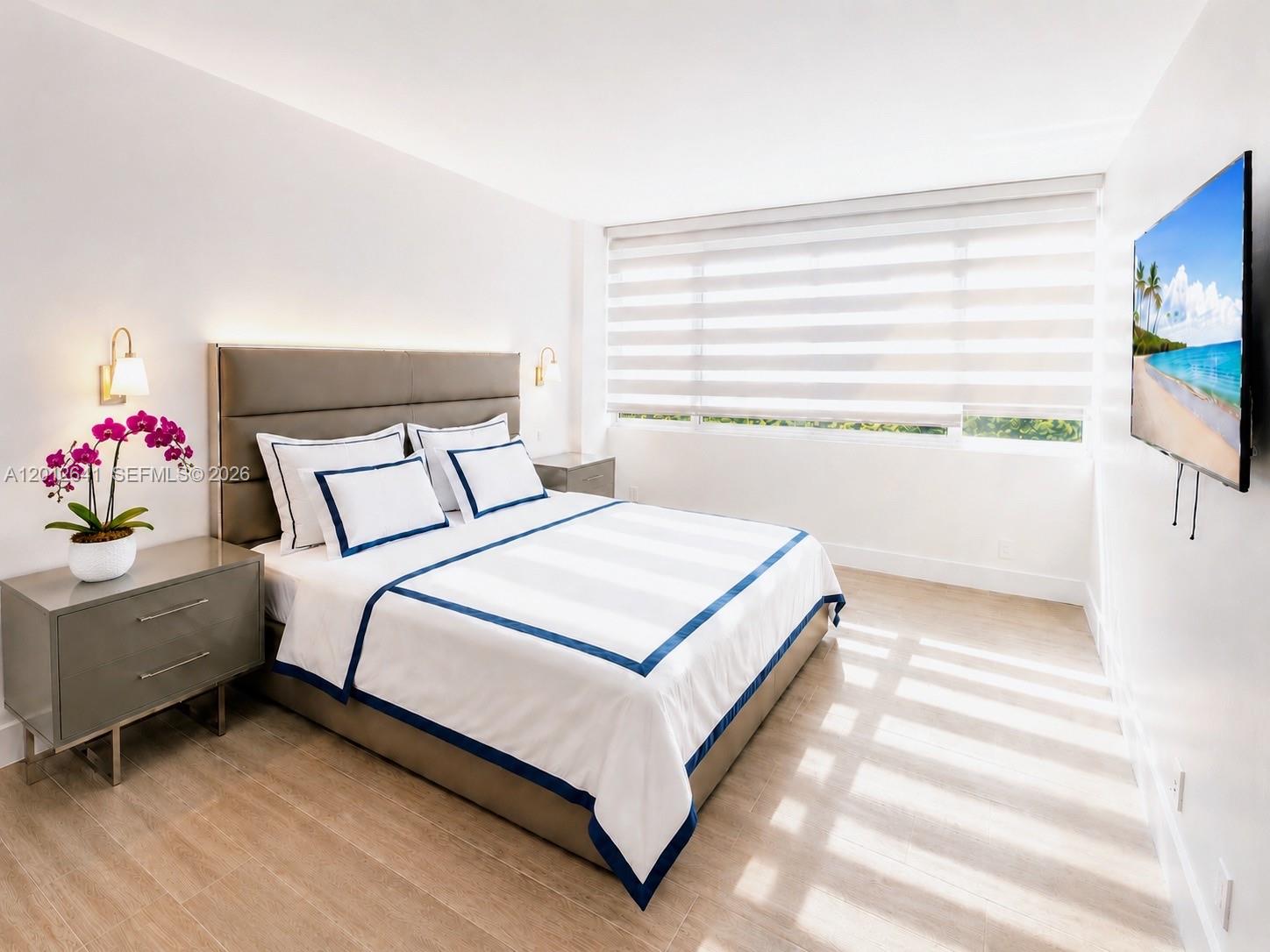 Photo of 2030 Ocean Dr  #309, Hallandale Beach, Florida, 33009 - PRINCIPLE BEDROOM WITH FULL SUNNY SOUTH EAST EXPOSURE