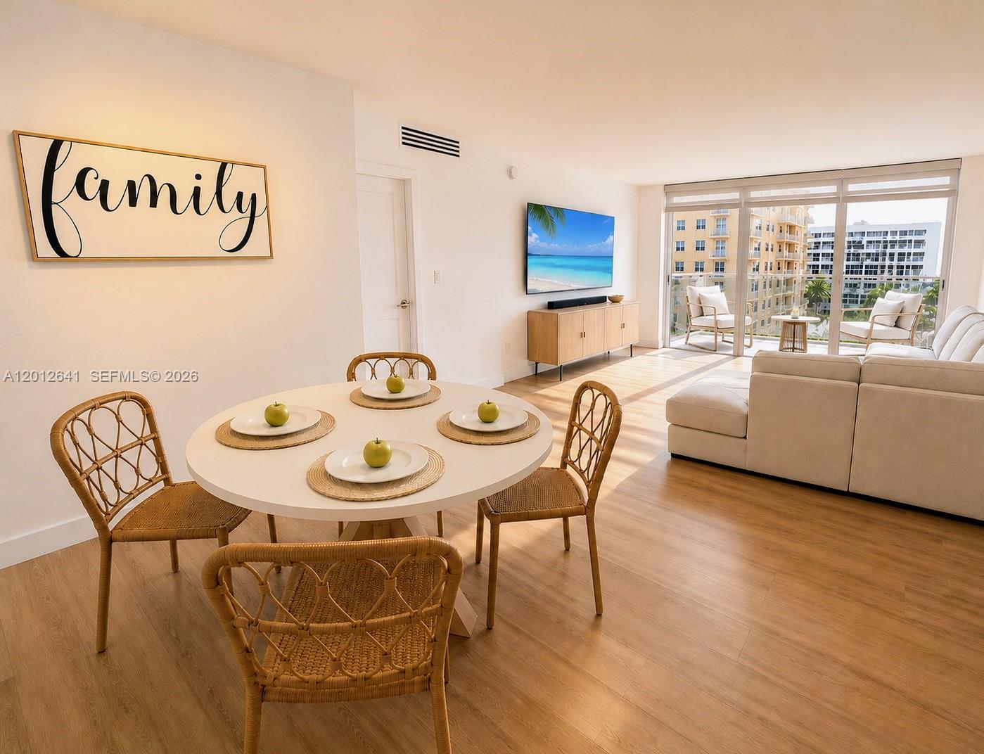 Photo of 2030 Ocean Dr  #309, Hallandale Beach, Florida, 33009 - MAIN ENTRANCE DINING ROOM / LIVING ROOM
