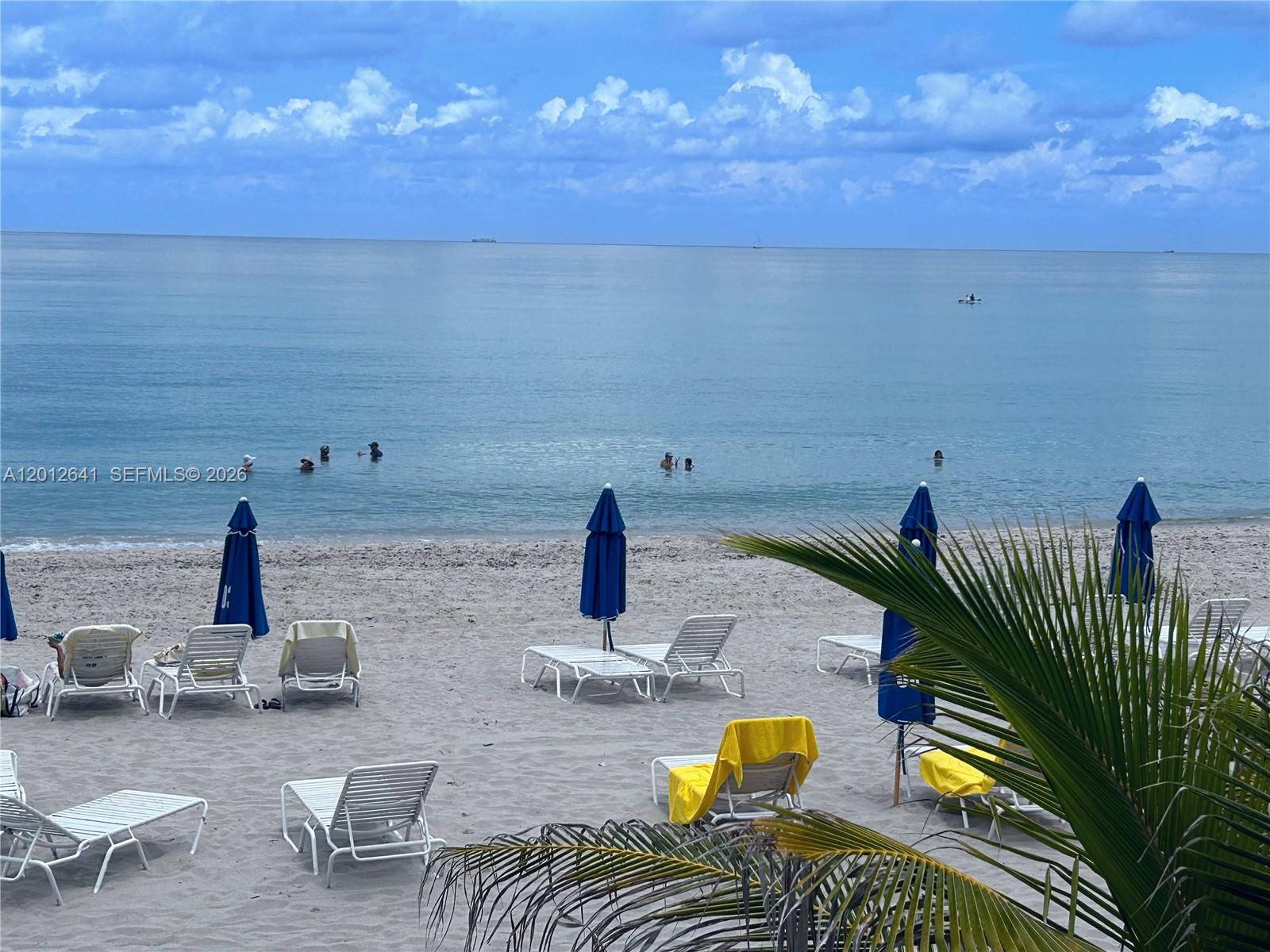 Photo of 2030 Ocean Dr  #309, Hallandale Beach, Florida, 33009 - BEACH SERVICES PROVIDE LOUNGE AND UMBRELLAS