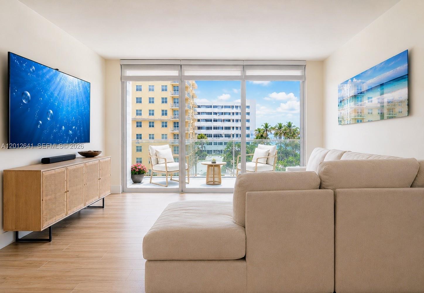 Photo of 2030 Ocean Dr  #309, Hallandale Beach, Florida, 33009 - SPACIOUS LIVING AREAS WITH PRIME SUNNY SOUTHERN EXPOSURE AND ELEVATED OCEANSIDE GLASS TERRACE VIEWS