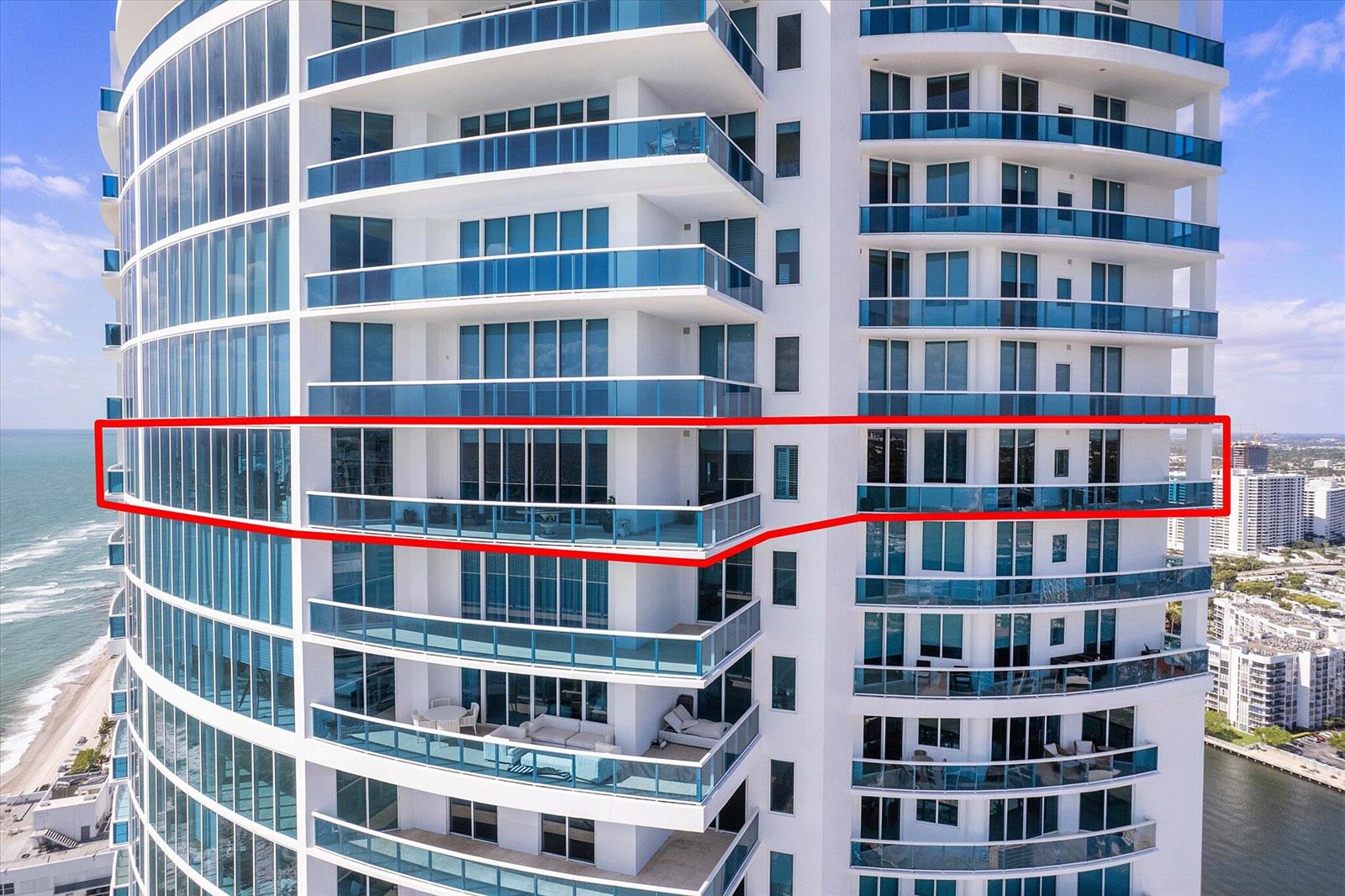 Photo of 2711 Ocean  #3602, Hollywood, Florida, 33019 - 092-2711 S Ocean Dr Unit 3602_drone_092
