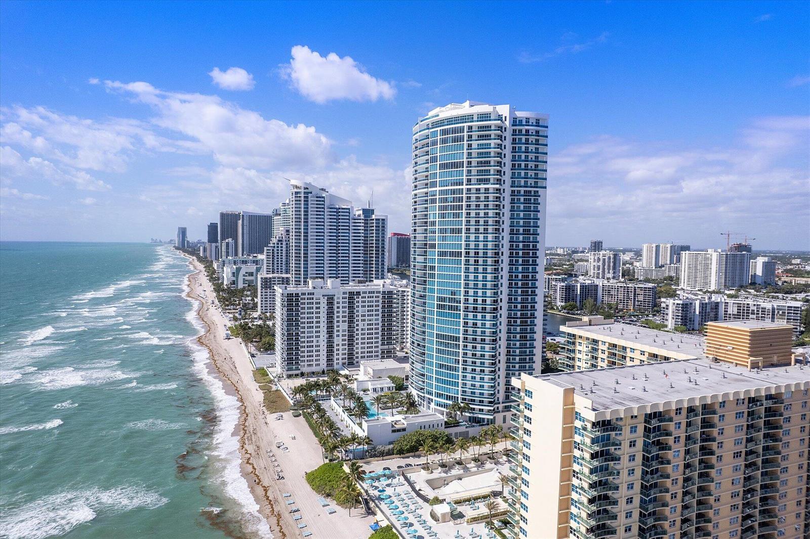 Photo of 2711 Ocean  #3602, Hollywood, Florida, 33019 - 099-2711 S Ocean Dr Unit 3602_drone_099