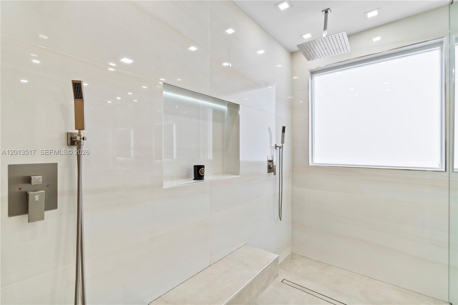 Photo of 3188 211th Ter  (3188), Aventura, Florida, 33180 - Huge shower space with dual shower