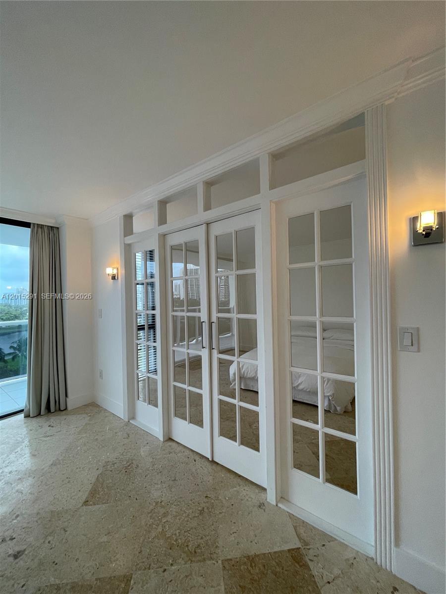 Photo of 3625 Country Club Dr #907, Aventura, Florida, 33180 - French Door into the Bedroom