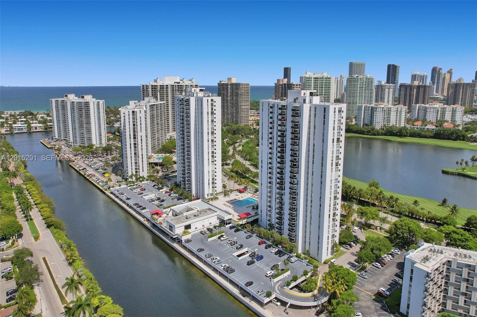 Photo of 3625 Country Club Dr #907, Aventura, Florida, 33180 - Intracoastal Canal & Eldorado Twin Towers