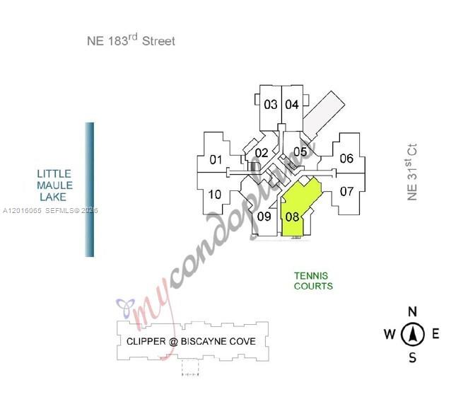 Photo of 18181 31st Ct  #1408, Aventura, Florida, 33160 - Unit Location SE View