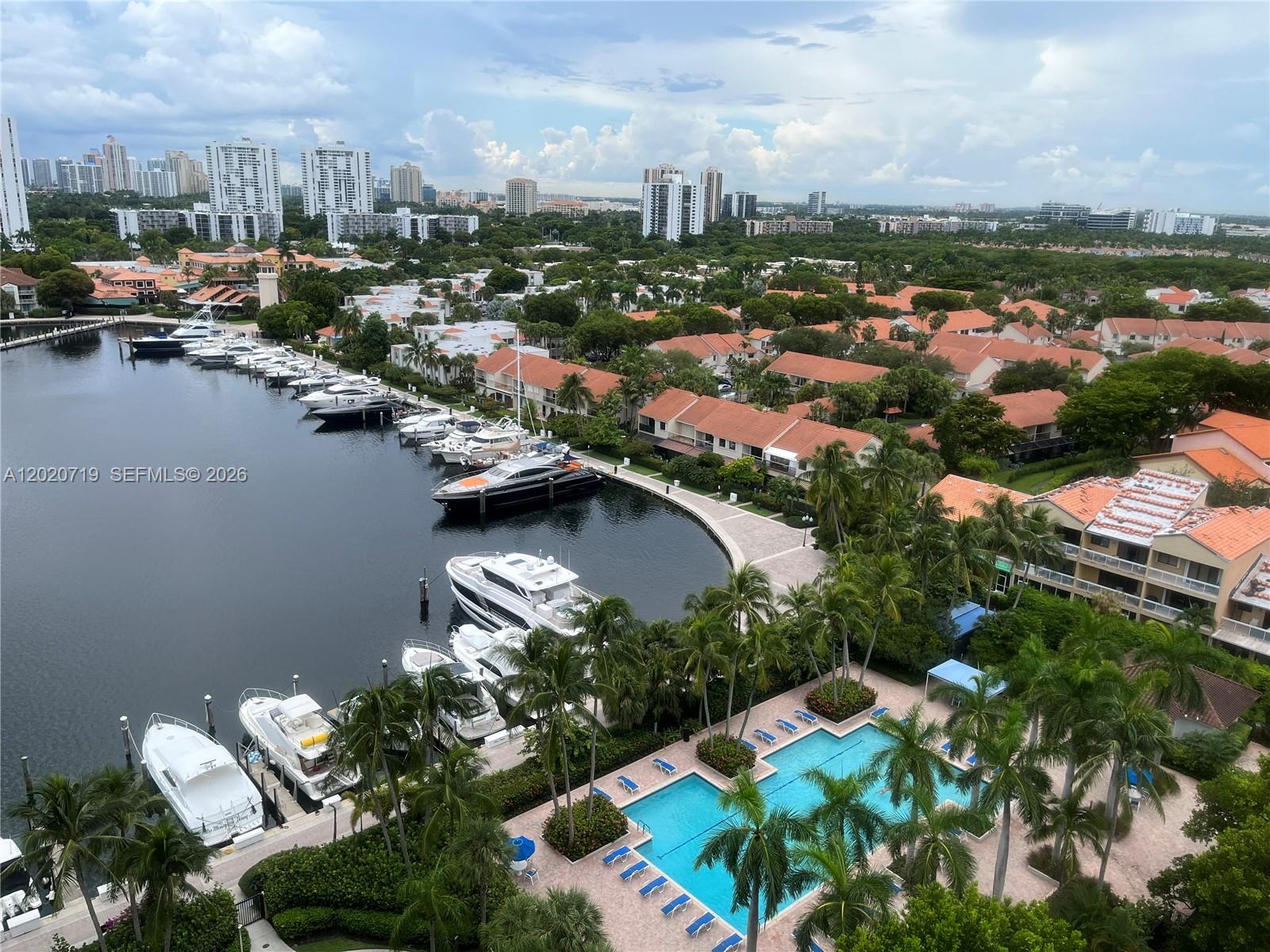 Photo of 3610 Yacht Club Dr #1511 Penthouse, Aventura, Florida, 33180 - View from Balcony
