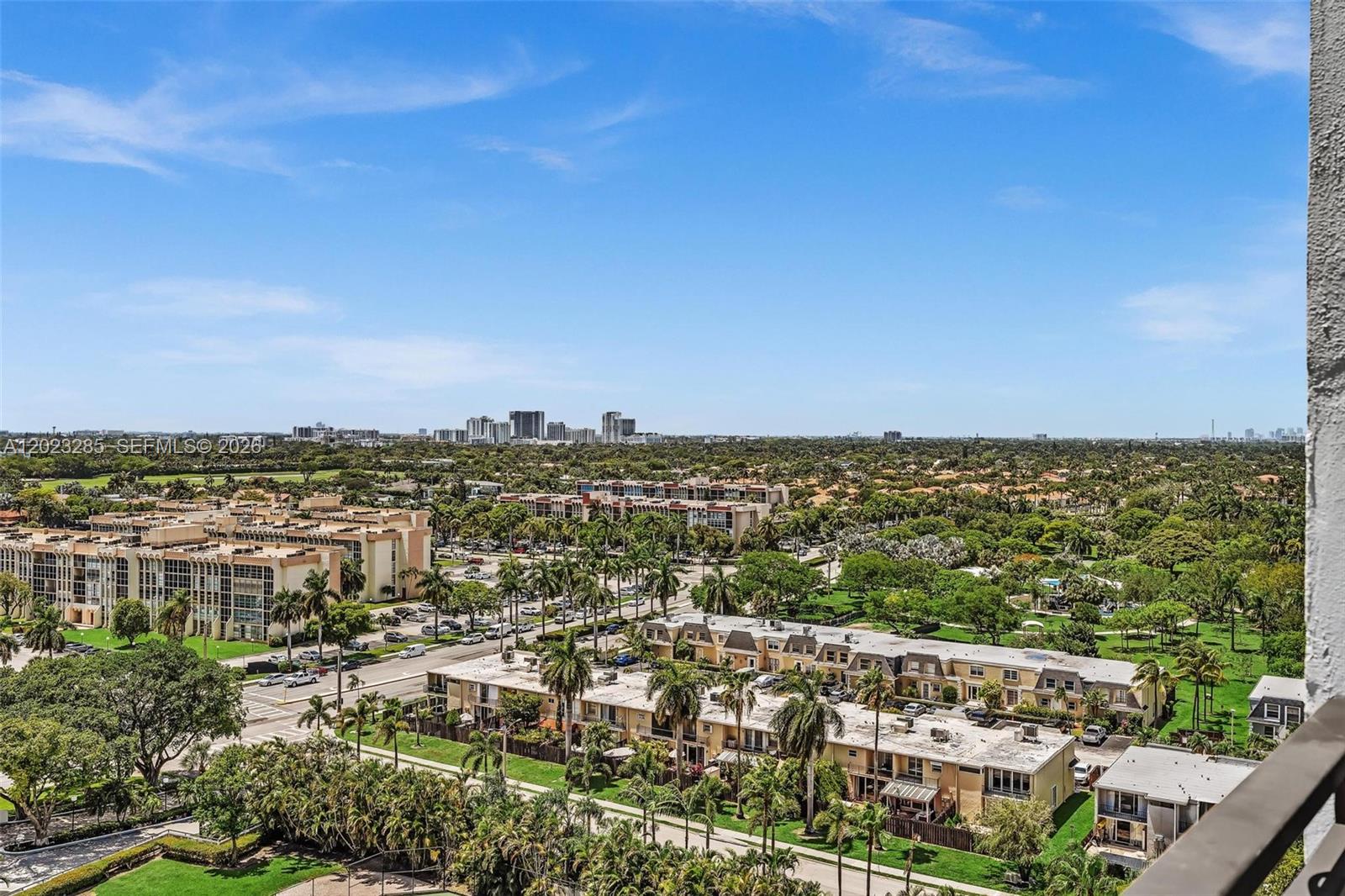 Photo of 2500 Parkview Dr  #1514, Hallandale Beach, Florida, 33009 - Balcony view North