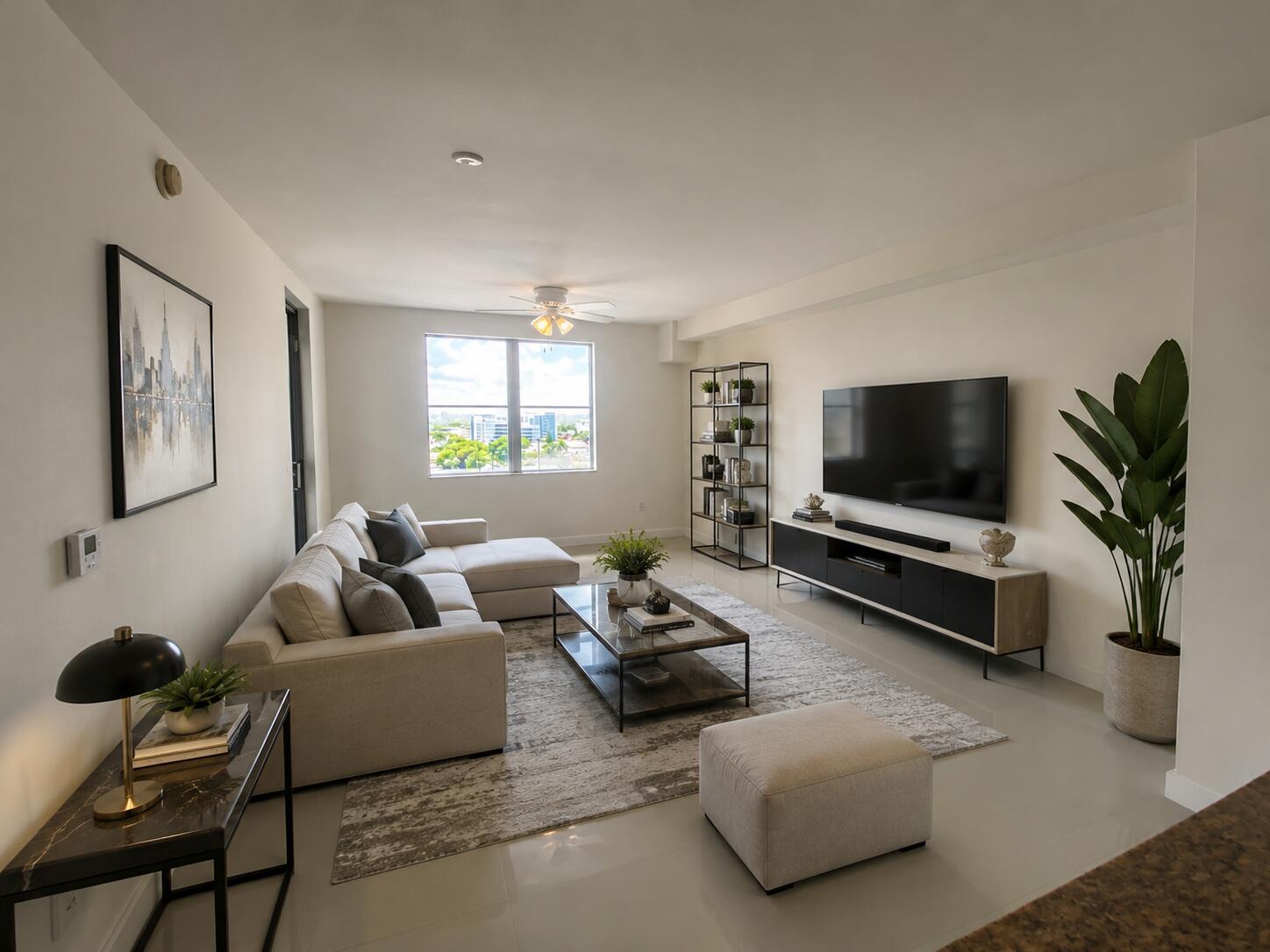 Photo of 1830 Radius , Hollywood, Florida, 33020 - Living room staged