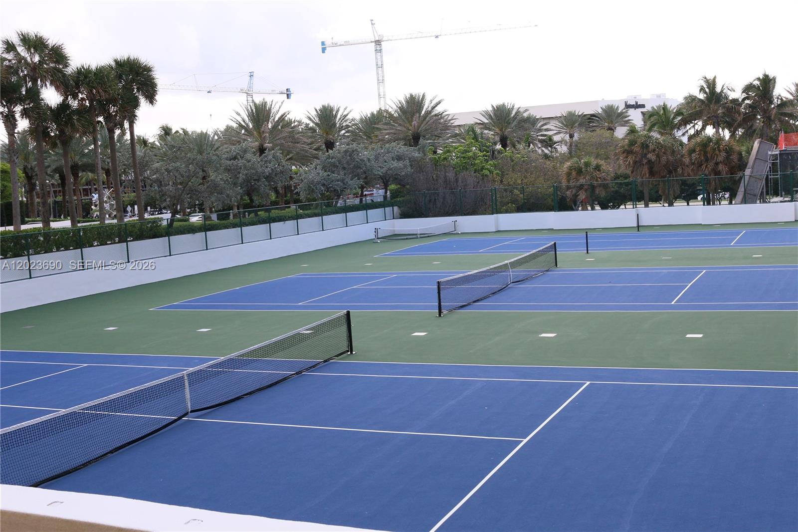 Photo of 9801 Collins Ave  #11M, Bal Harbour, Florida, 33154 - 3 new tennis courts