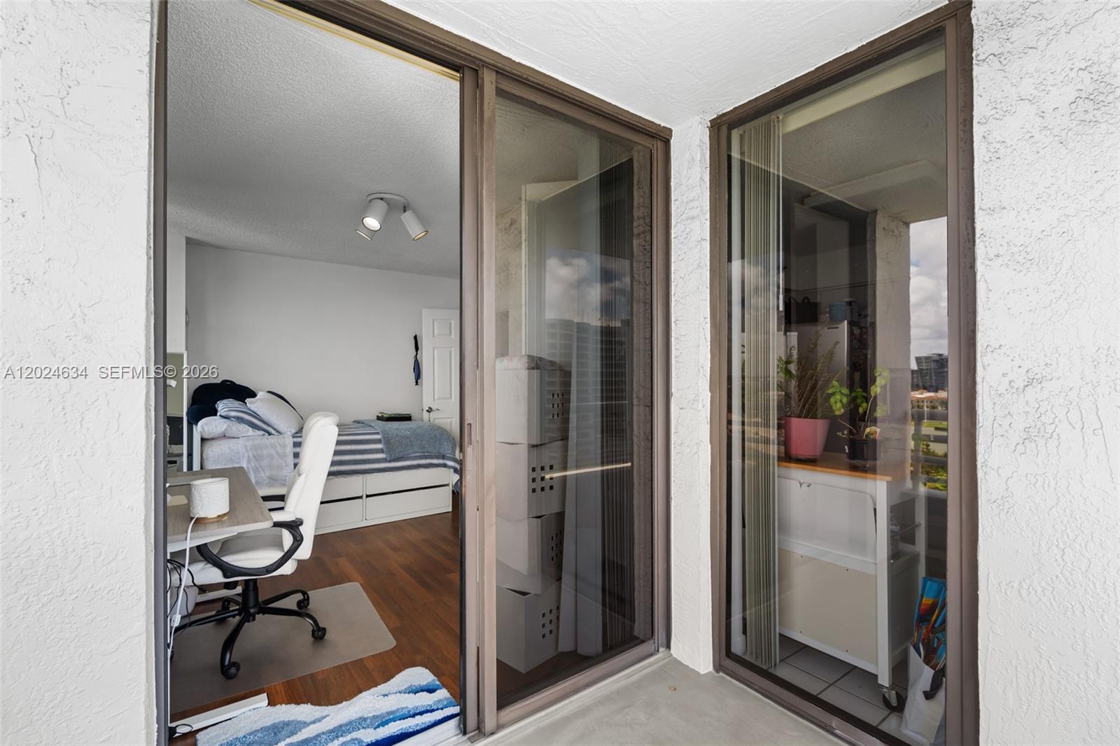 Photo of 3300 192nd St #1601, Aventura, Florida, 33180 - Access to Balcony from 2nd bedroom