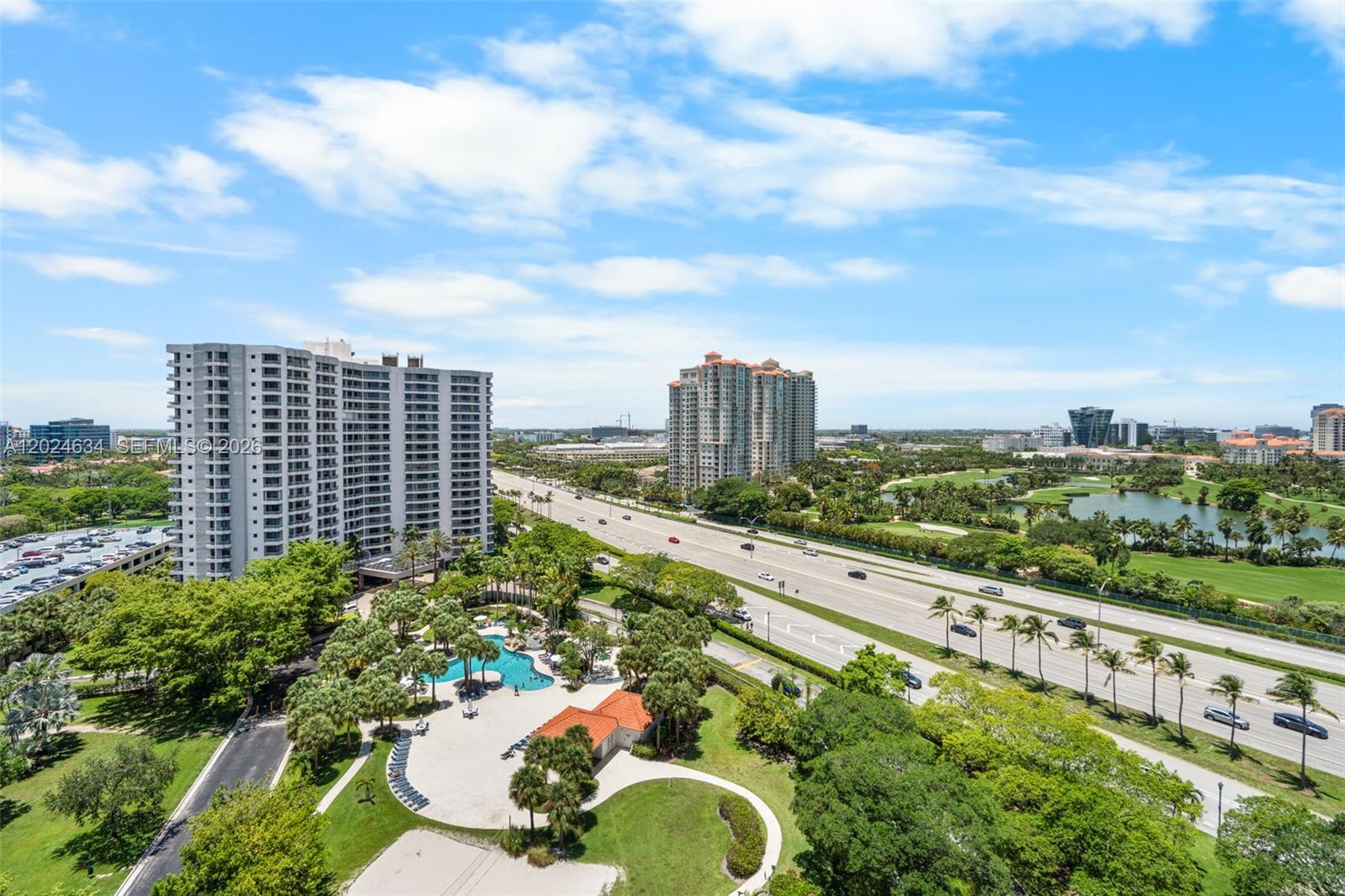 Photo of 3300 192nd St #1601, Aventura, Florida, 33180 - View from the Living Room Balcony