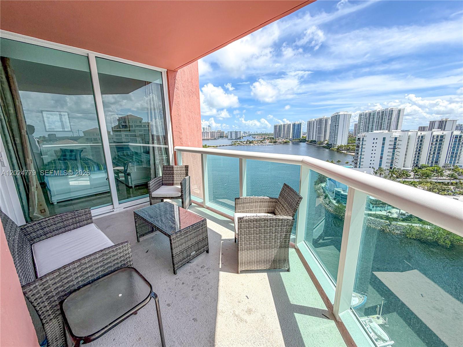 Photo of 3370 Hidden Bay Dr  #1814, Aventura, Florida, 33180 - Main Balcony