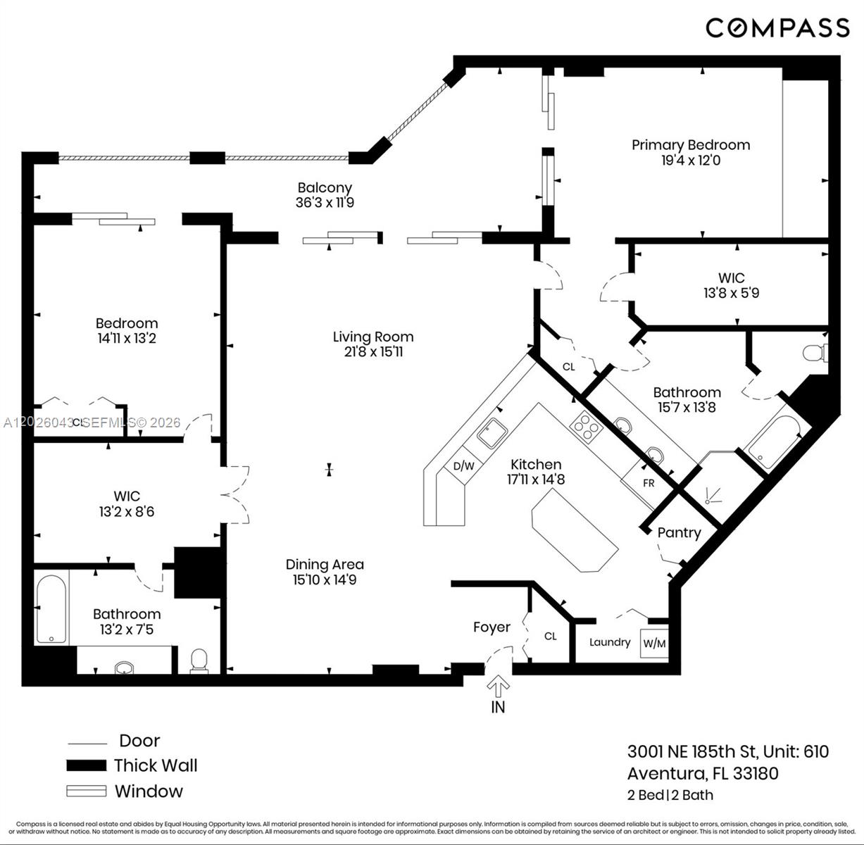 Photo of 3001 185th St  #610, Aventura, Florida, 33180 - 