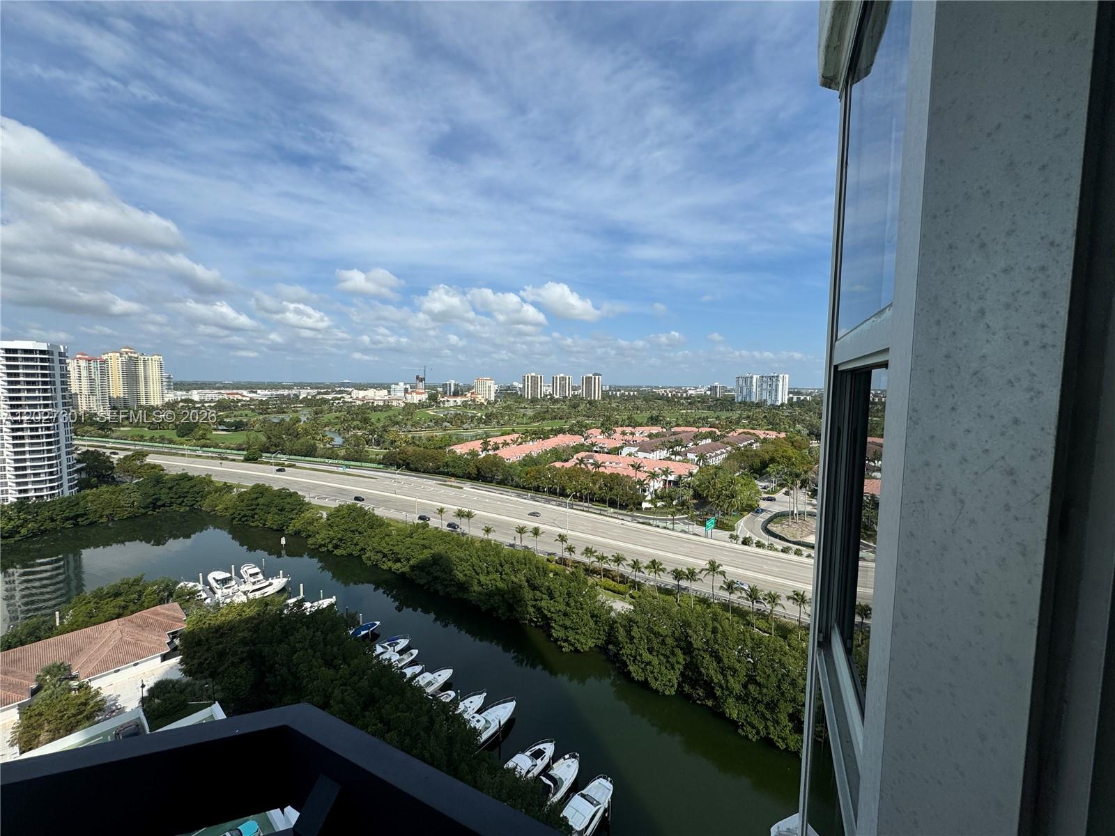 Photo of 3500 Mystic Pointe Dr #2003, Aventura, Florida, 33180 - View from kitchen balcony